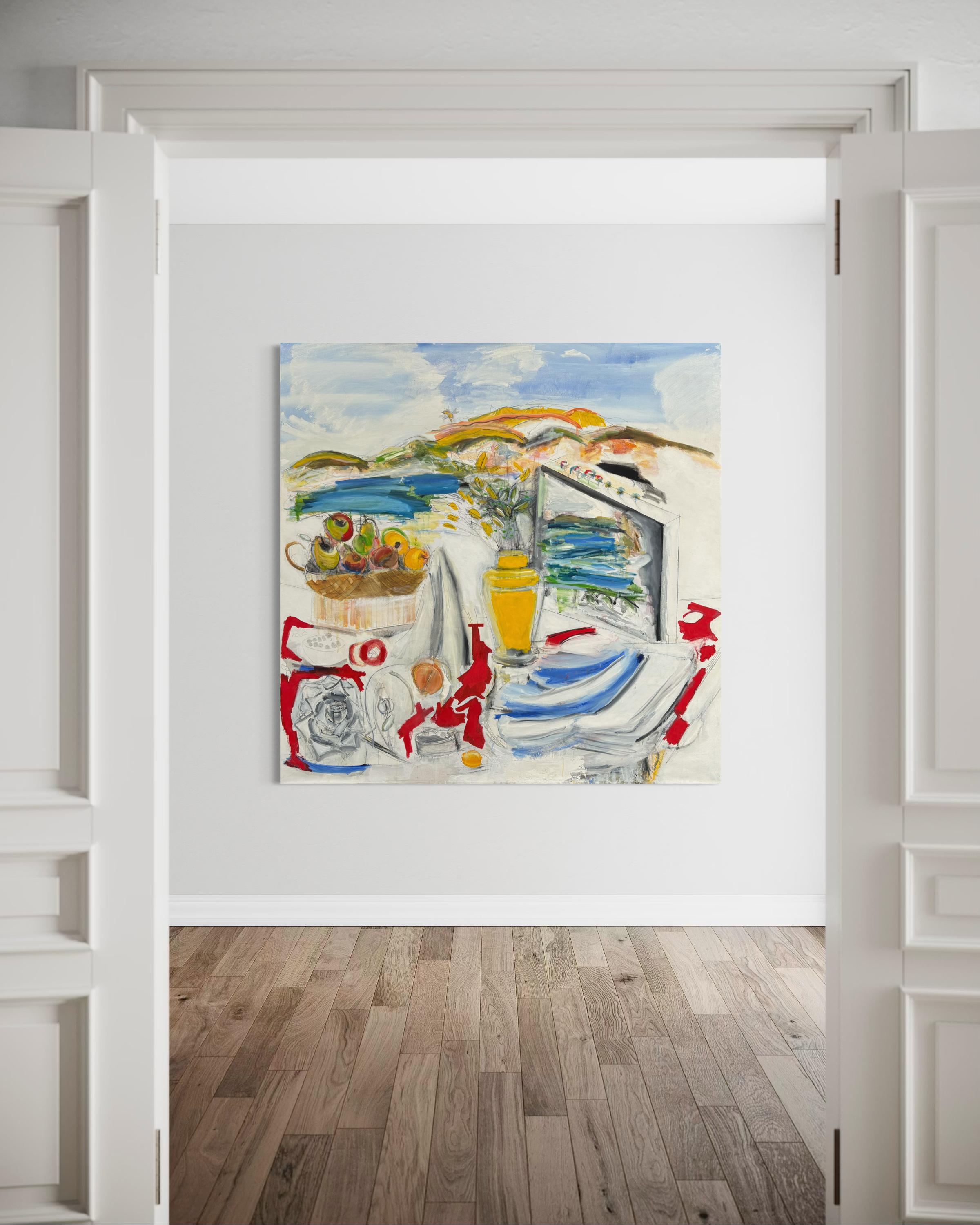 'Jarrón Amarillo' Bodegón Arte Contemporáneo Pintura Grande  O/c Por Steven en venta 10