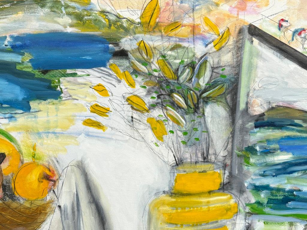 'Jarrón Amarillo' Bodegón Arte Contemporáneo Pintura Grande  O/c Por Steven en venta 5