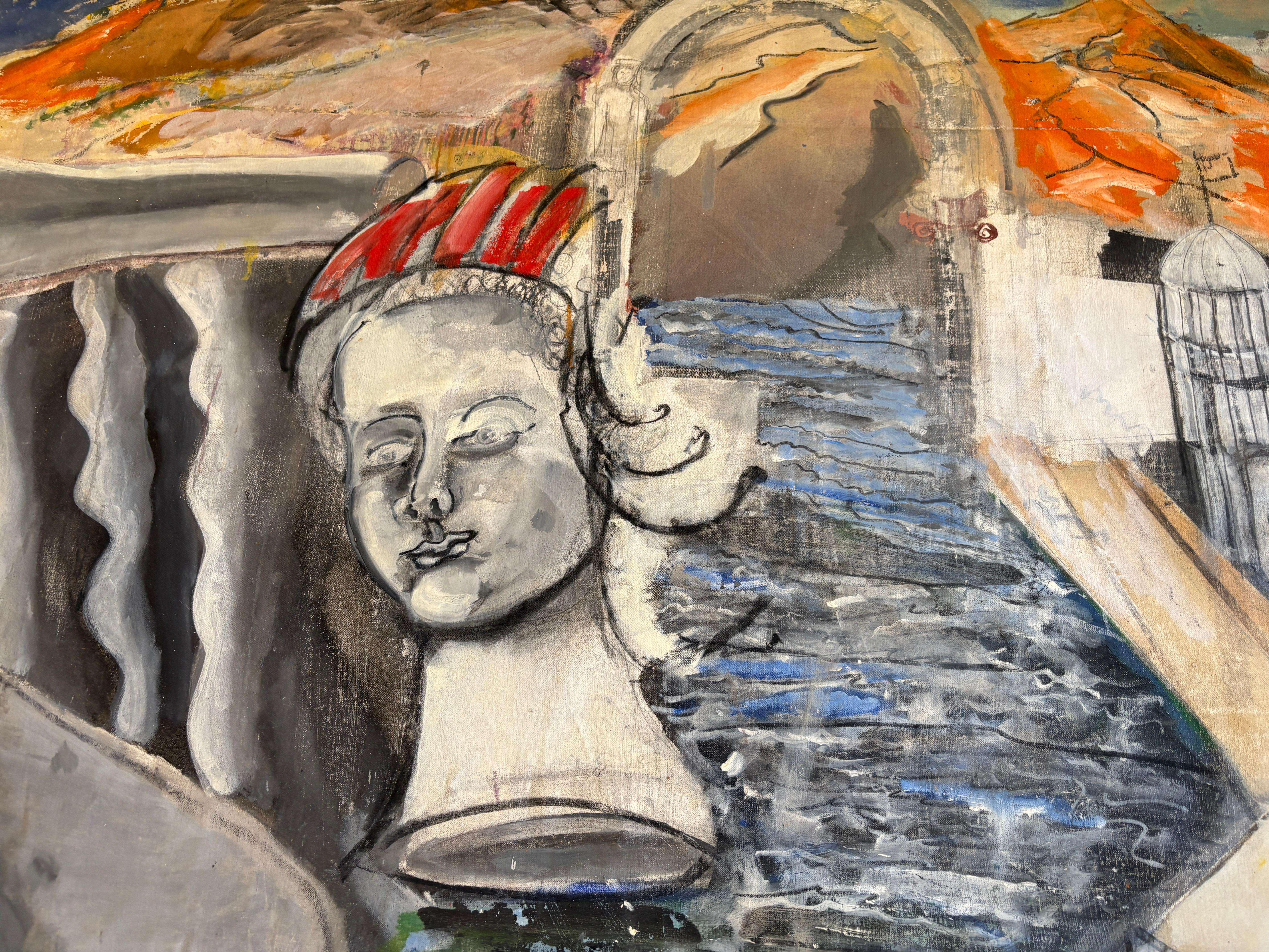 Junge Frau und Vase