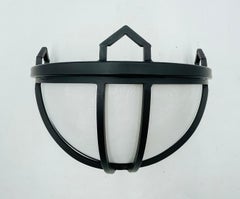 Steven Handelman ‘Parma’ Black Iron Wall Sconce with White Glass, USA, 2022