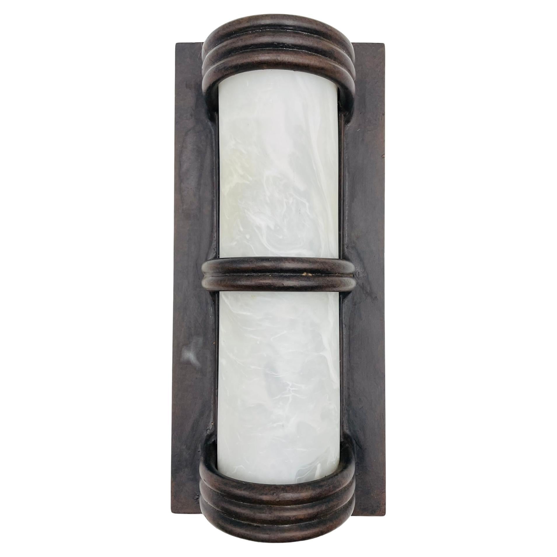 Steven Handelman Studios "Park Avenue" Wandleuchter aus Bronze und Glas, 1996