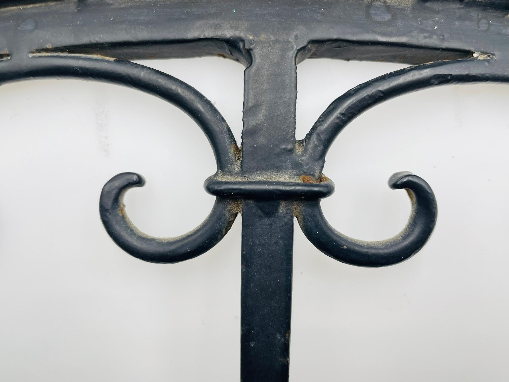 Steven Handelman Studios Wrought Iron Wall Sconces with White Lucite Shades For Sale 8