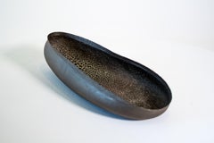 Ceramic Vessel with Collar Edge - Contemporary, Textured Finish, 2010+