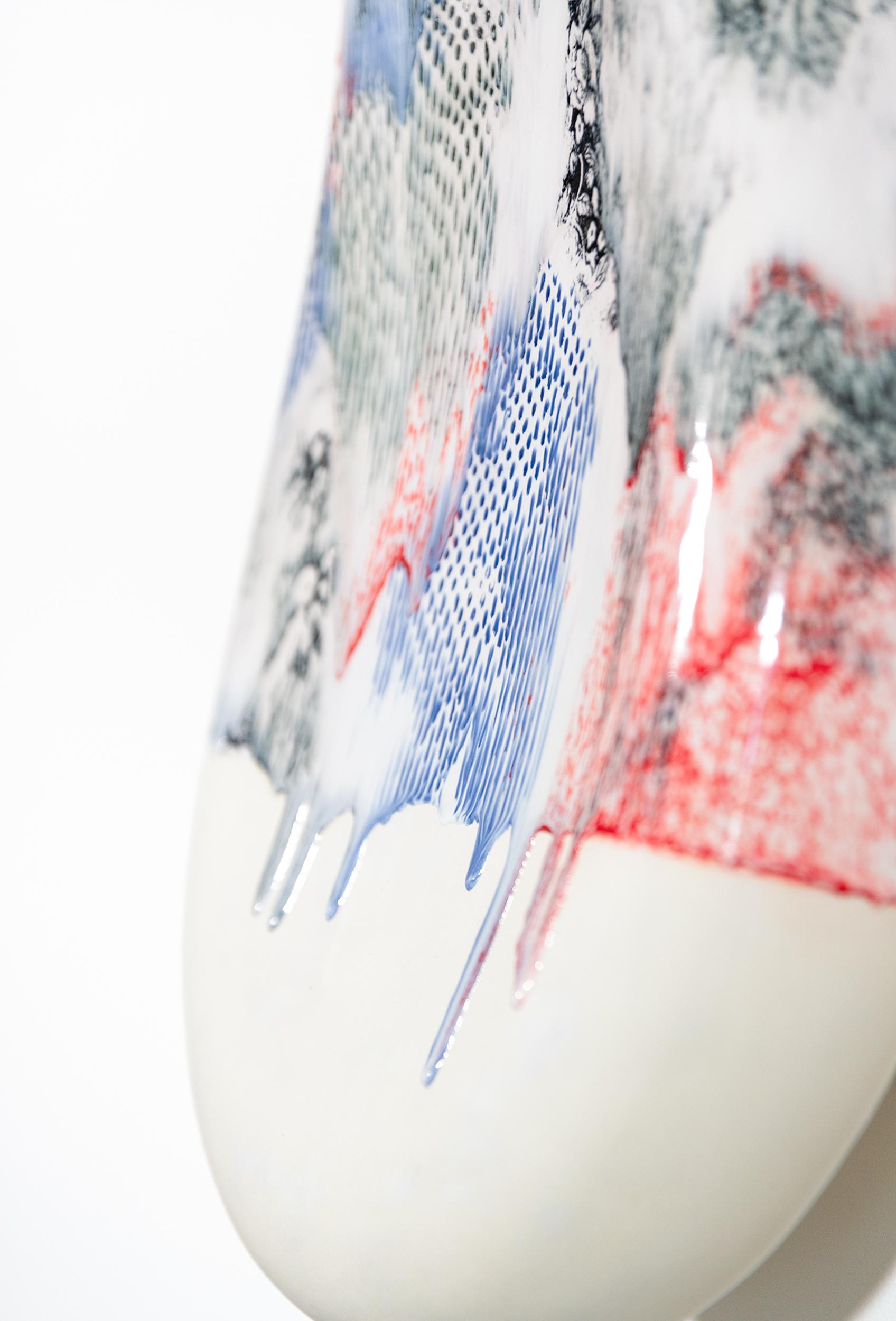 Seven Story Mountain - escultura mural contemporánea, abstracta y de cerámica en venta 7