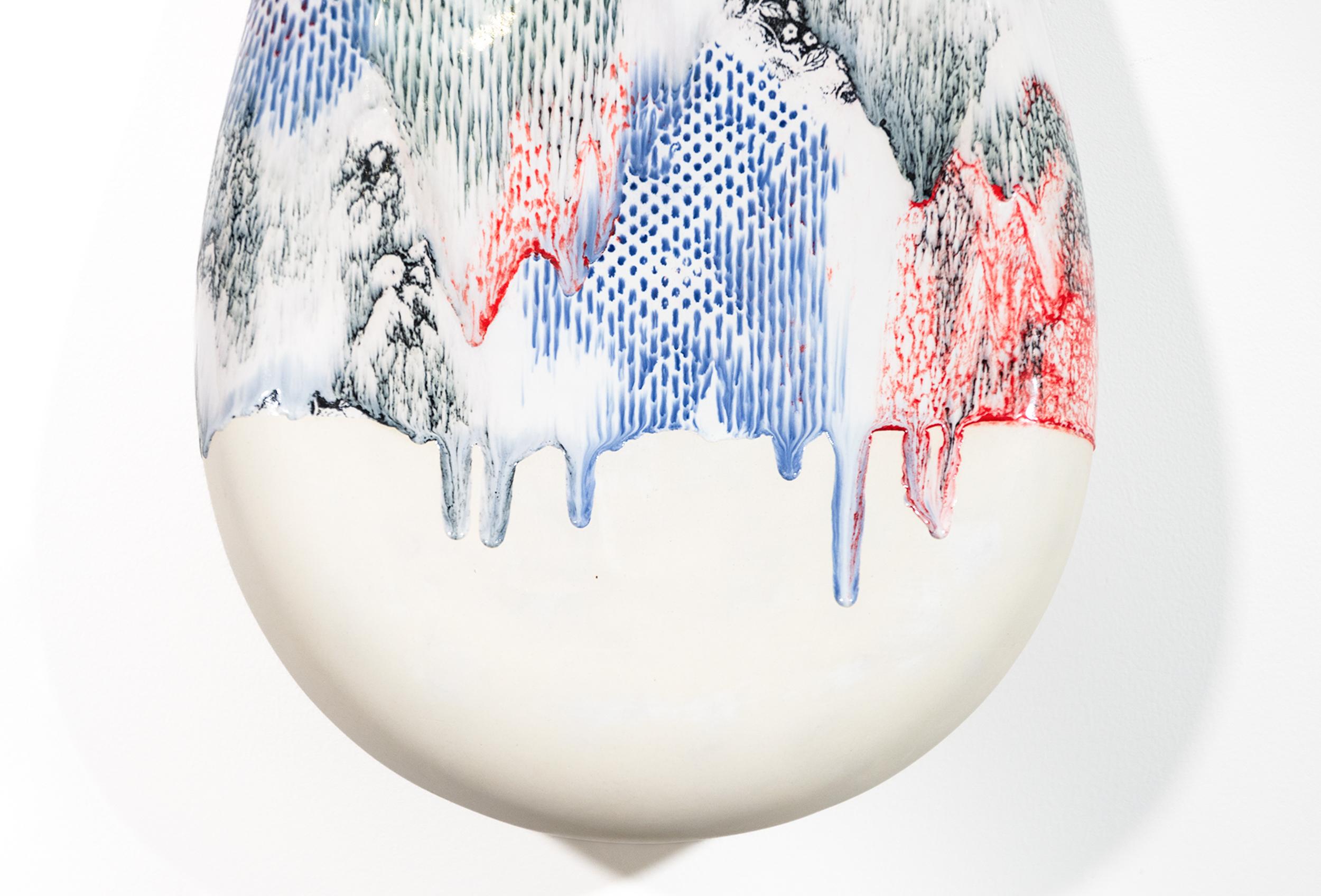 Seven Story Mountain - escultura mural contemporánea, abstracta y de cerámica en venta 8