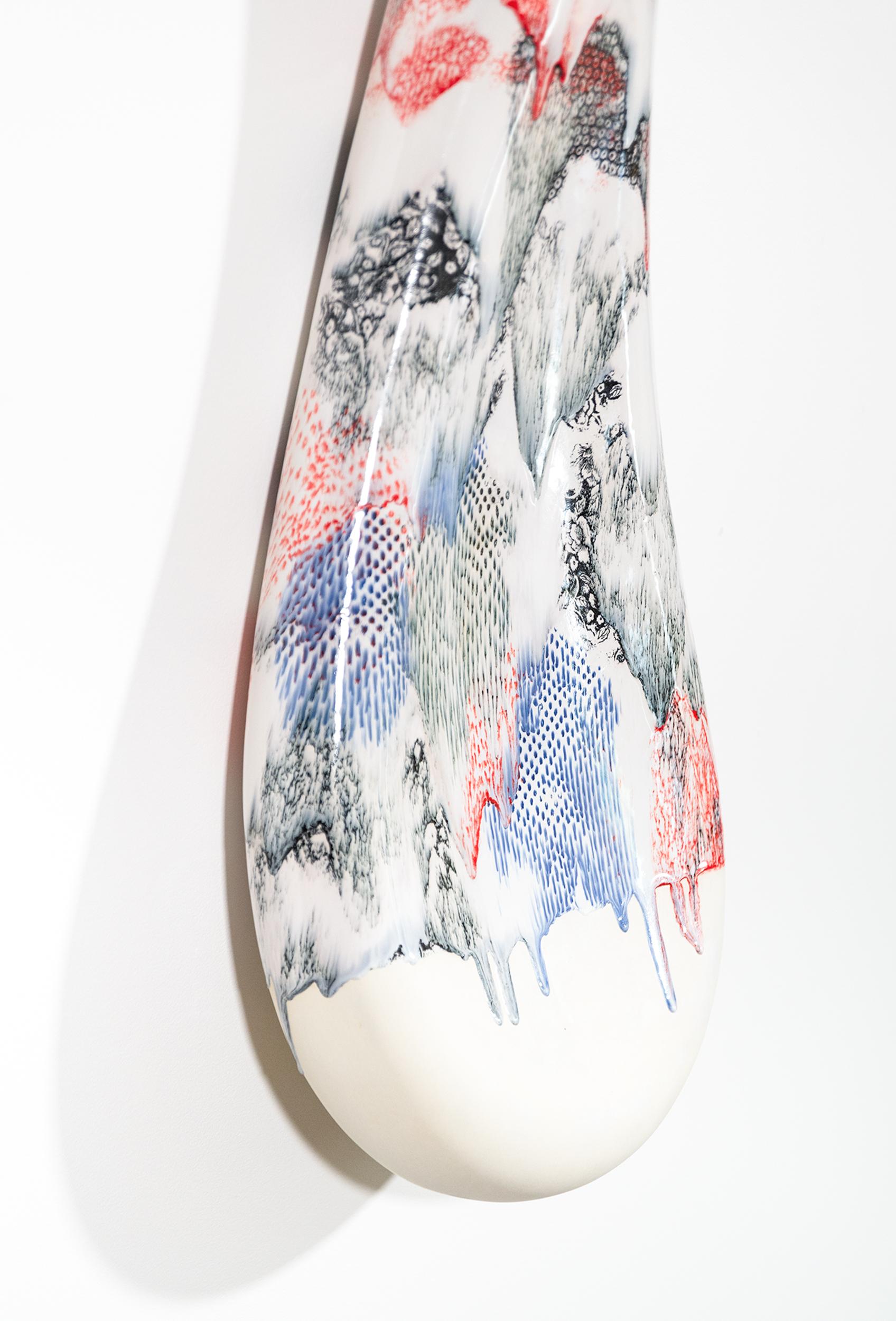 Seven Story Mountain - escultura mural contemporánea, abstracta y de cerámica en venta 9