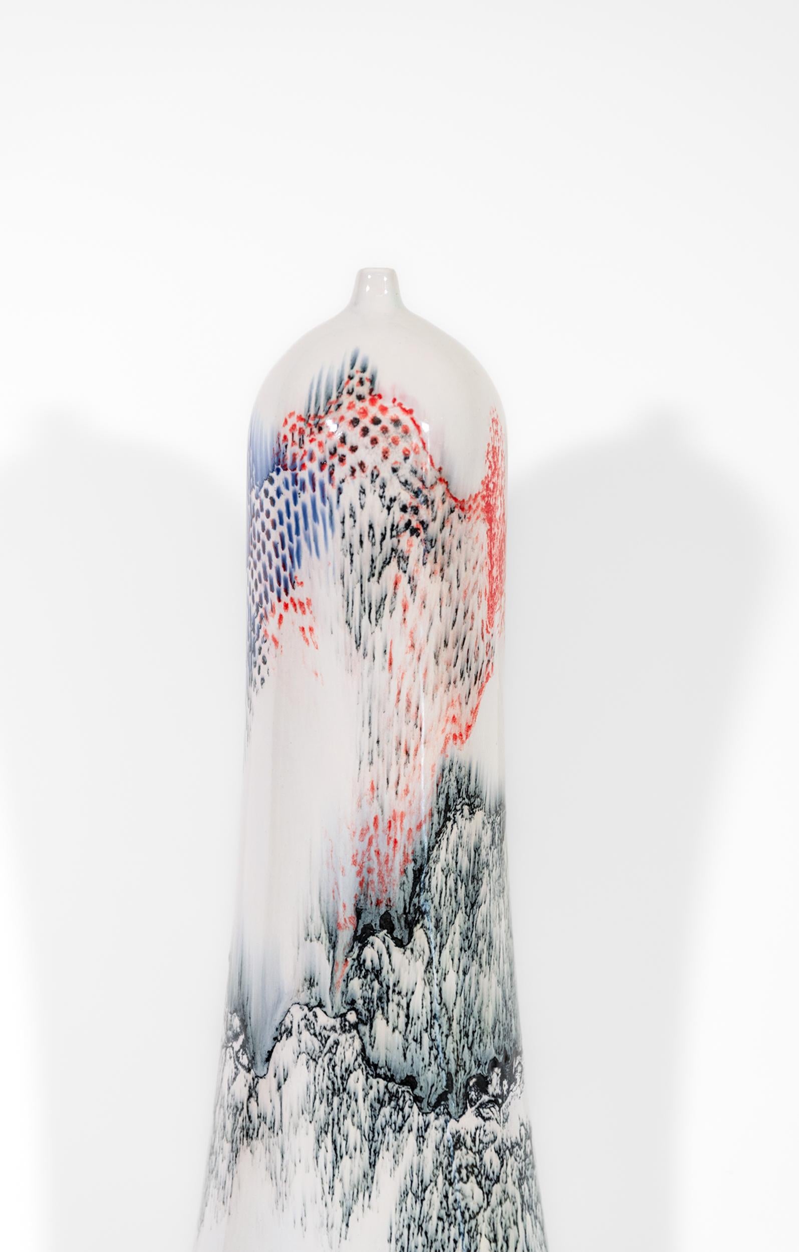 Seven Story Mountain - escultura mural contemporánea, abstracta y de cerámica en venta 2