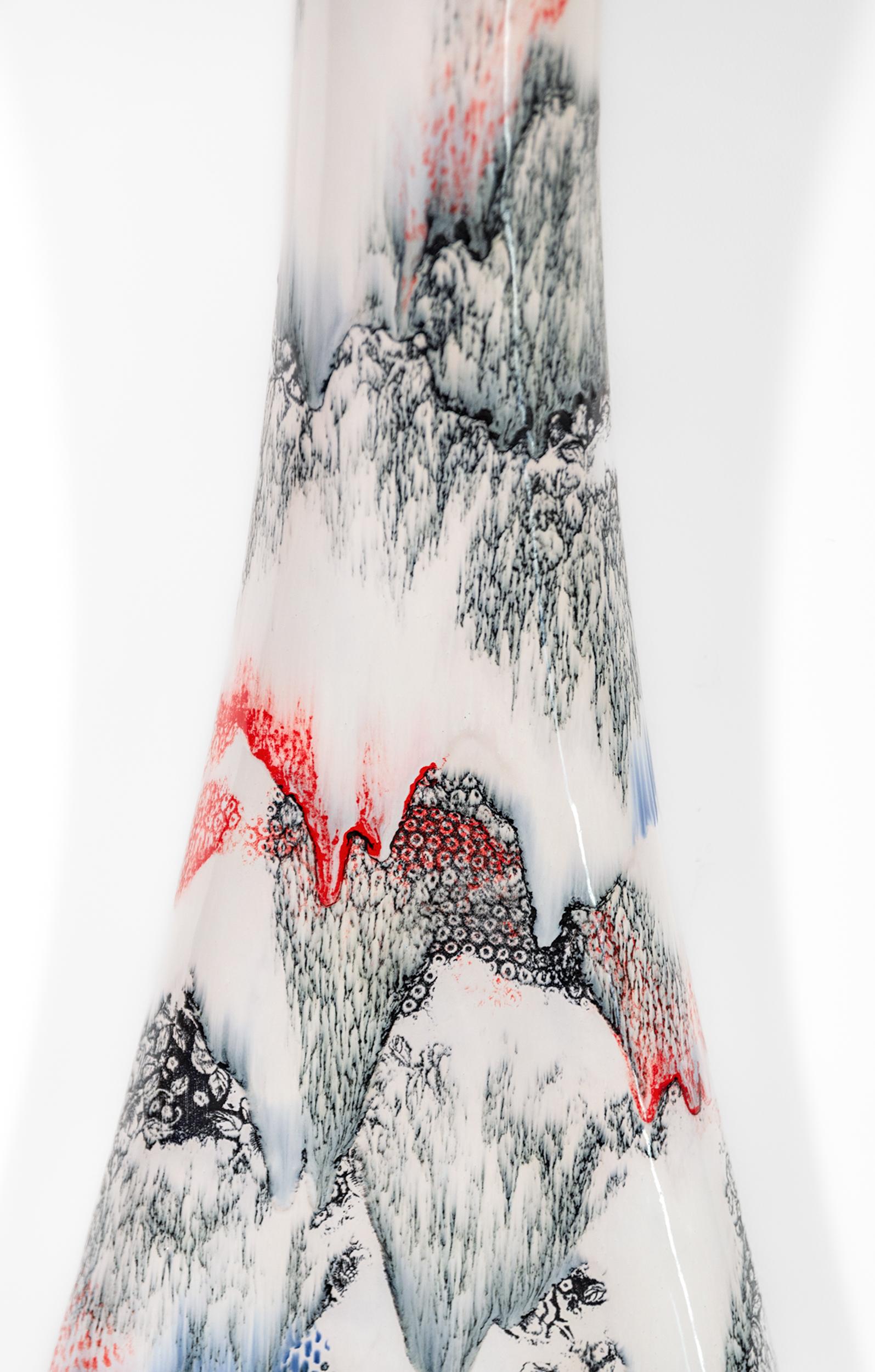 Seven Story Mountain - escultura mural contemporánea, abstracta y de cerámica en venta 3