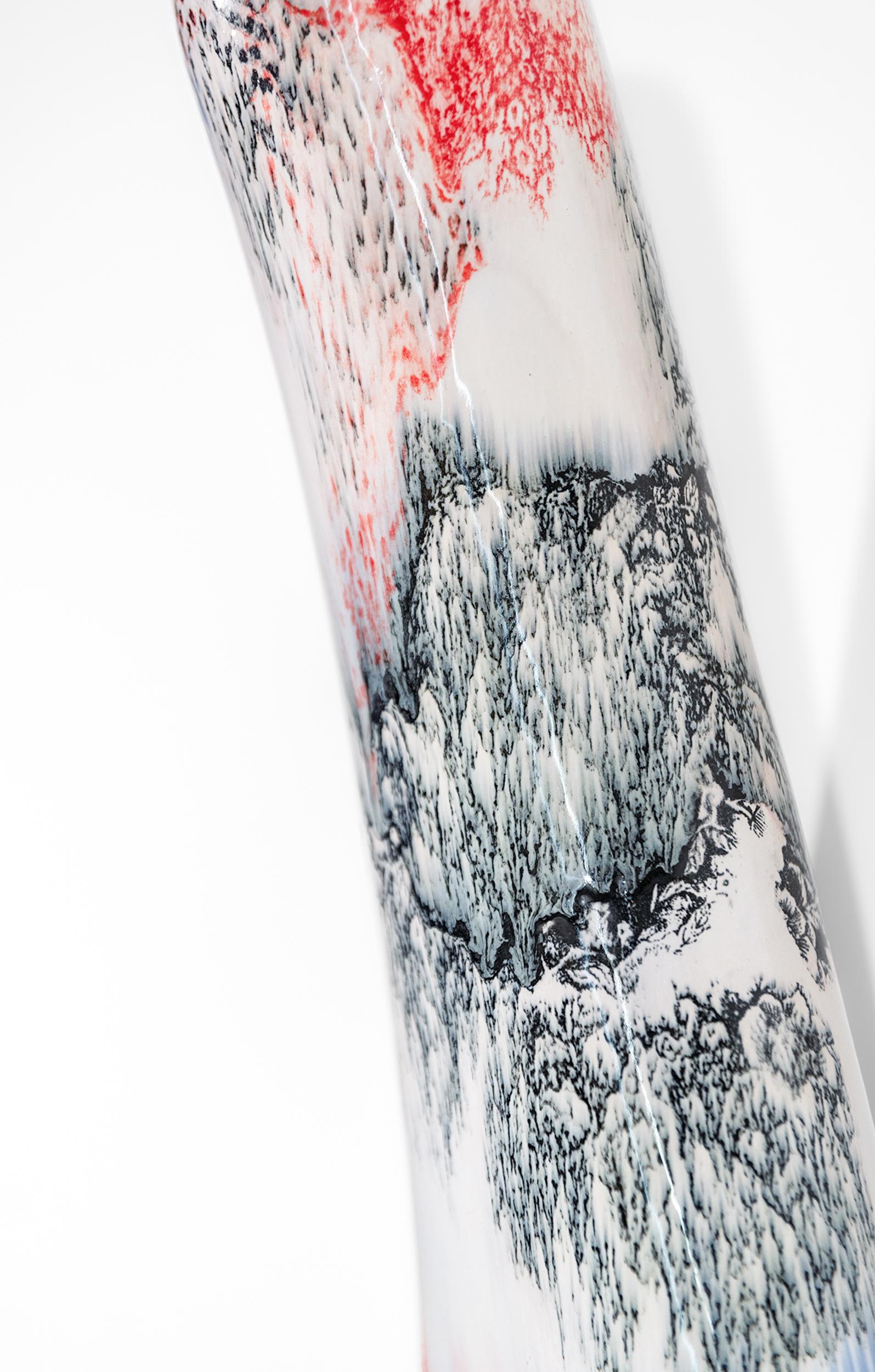 Seven Story Mountain - escultura mural contemporánea, abstracta y de cerámica en venta 4