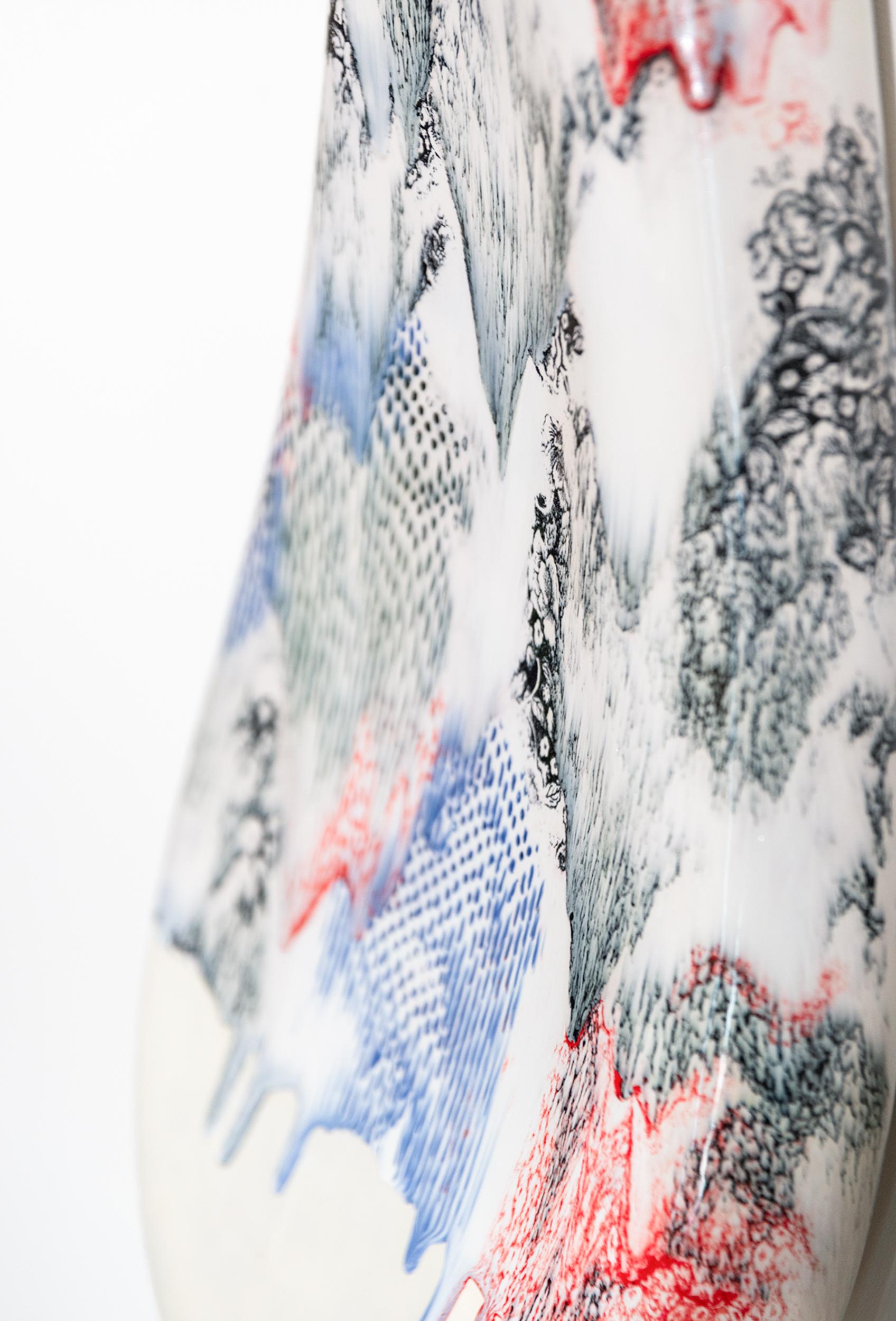 Seven Story Mountain - escultura mural contemporánea, abstracta y de cerámica en venta 6