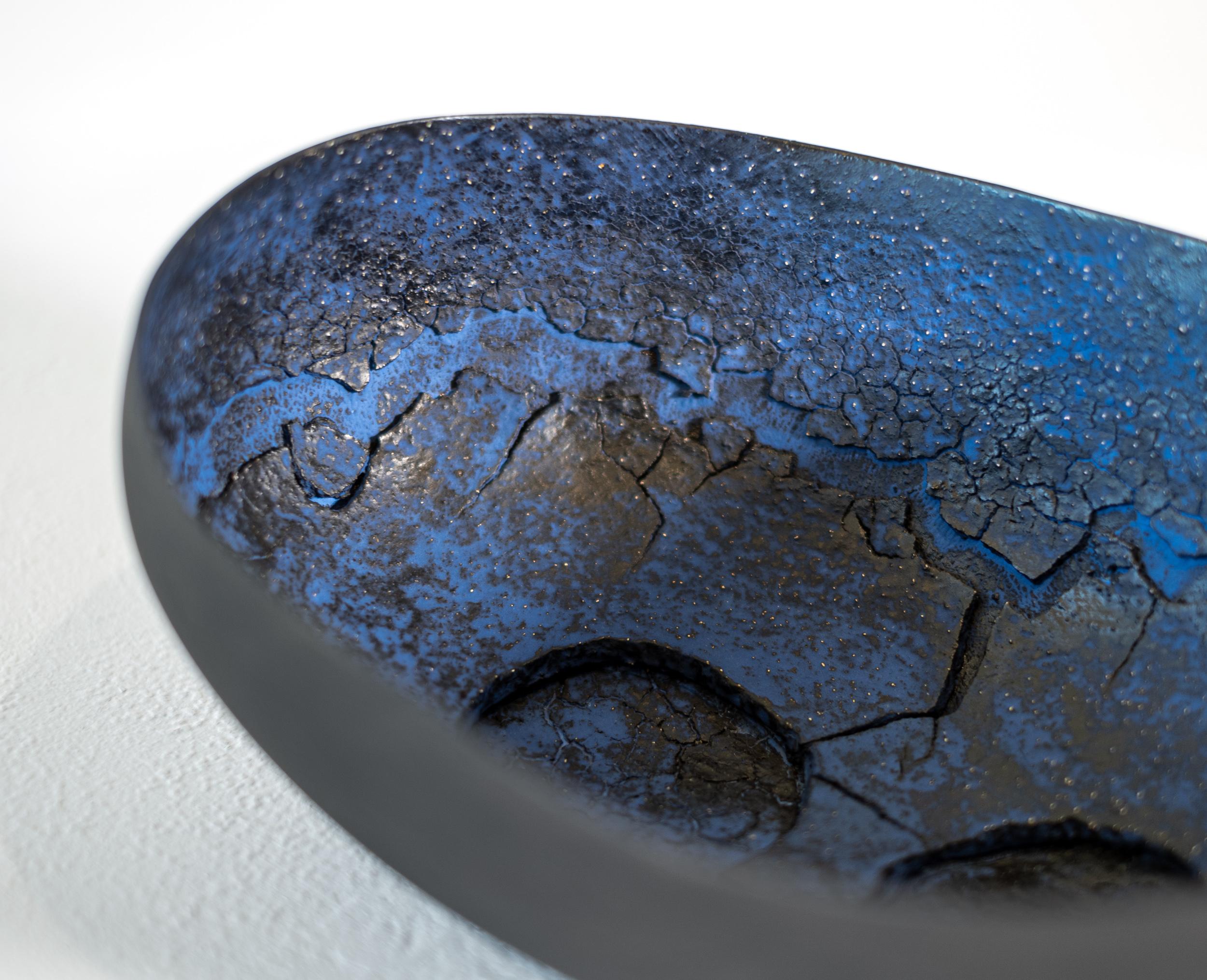 Untitled Bowl with Circles - contemporary, ceramic, tabletop, vessel, sculpture For Sale 5