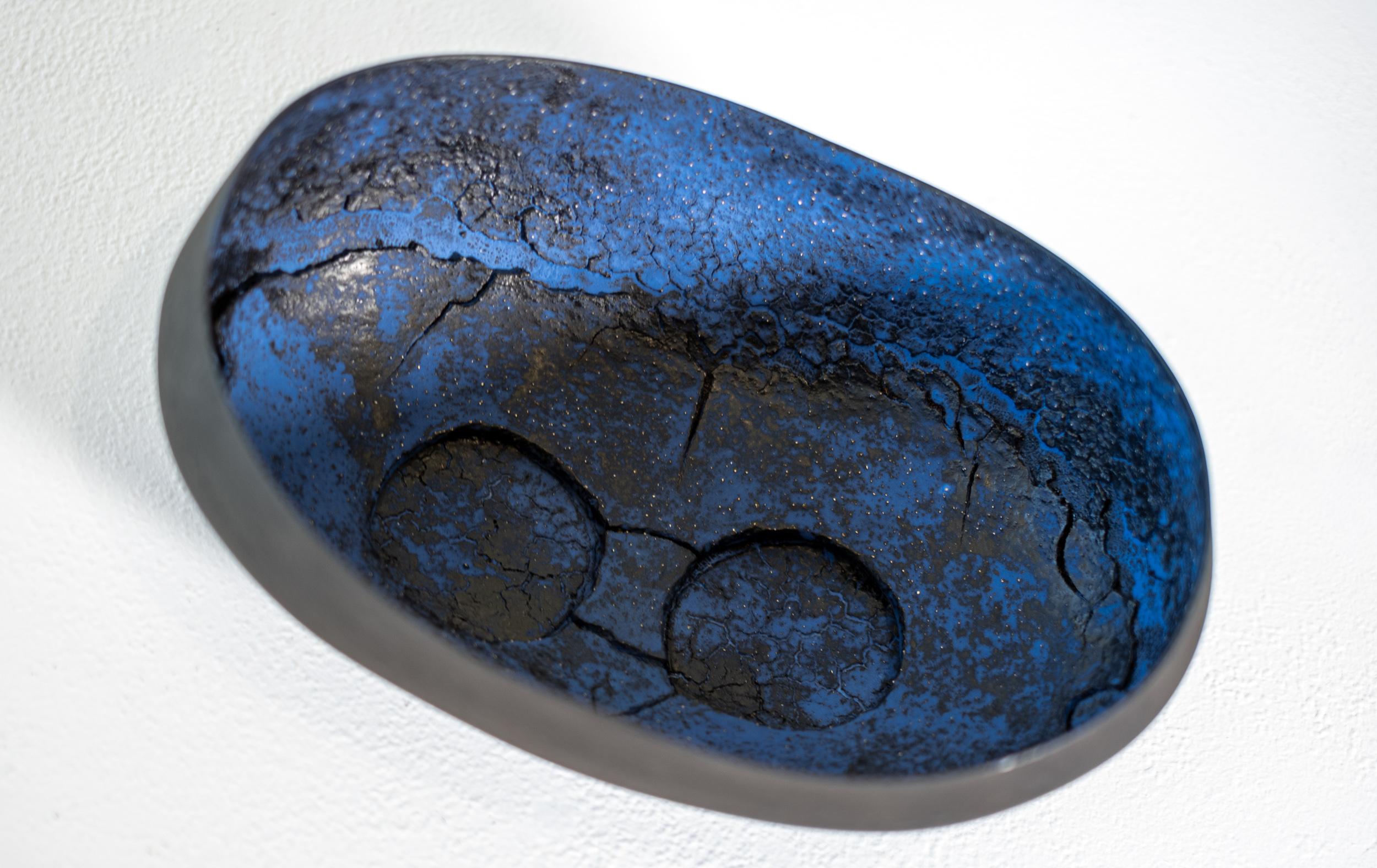 Untitled Bowl with Circles - contemporary, ceramic, tabletop, vessel, sculpture For Sale 3