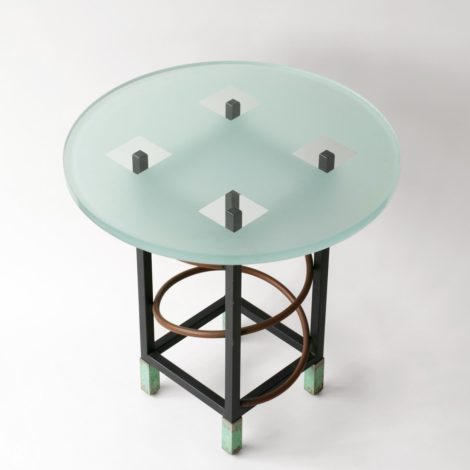 Post-Modern Steven Holl for Pace Collection Post-modern Side Table For Sale