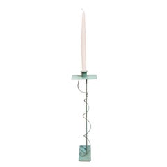 Steven Holl Rare Set of Bronze Candlesticks, 1986 Signed