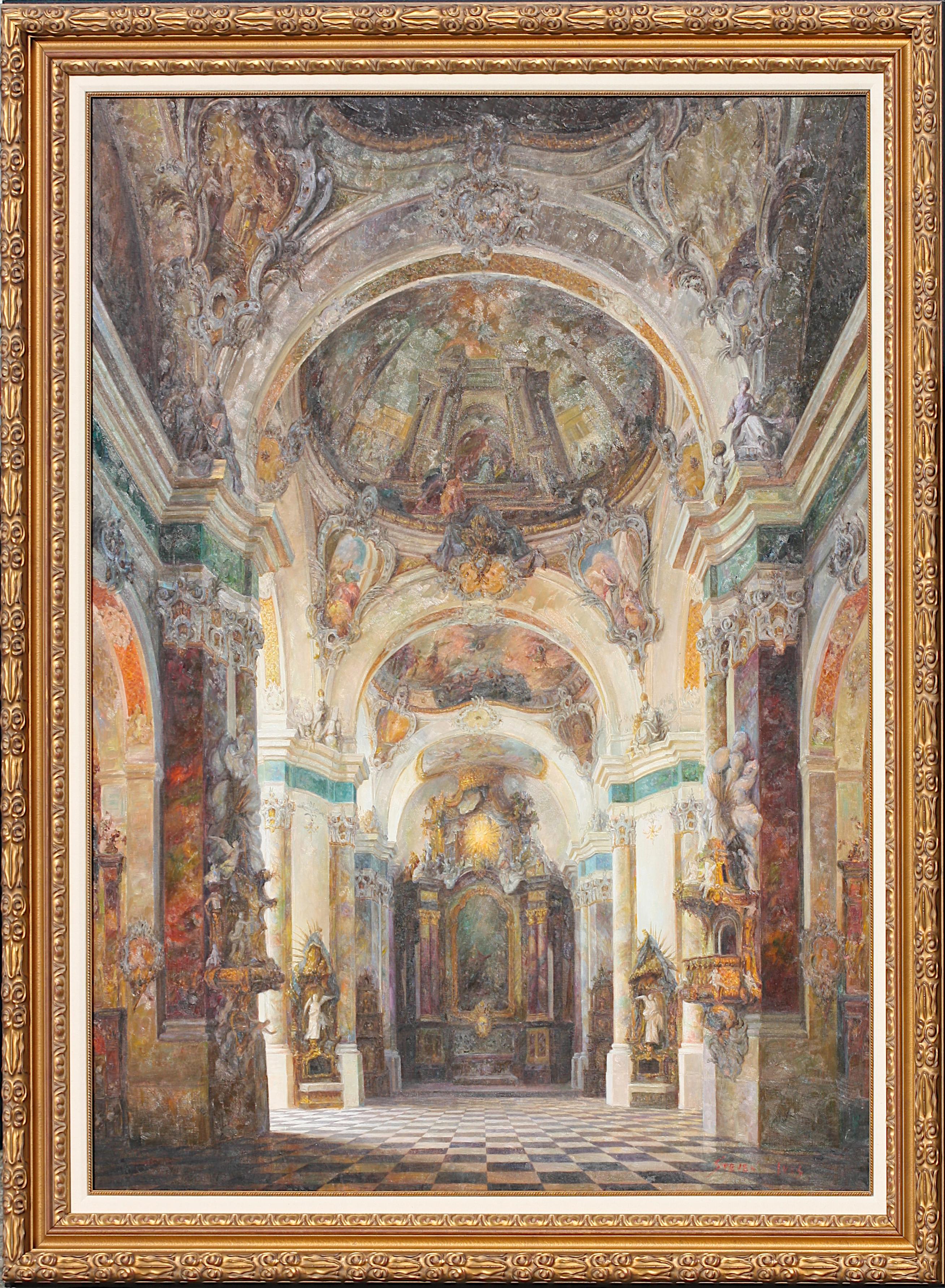 Steven Ives, (American, 20th Century) Painting In Good Condition For Sale In West Palm Beach, FL