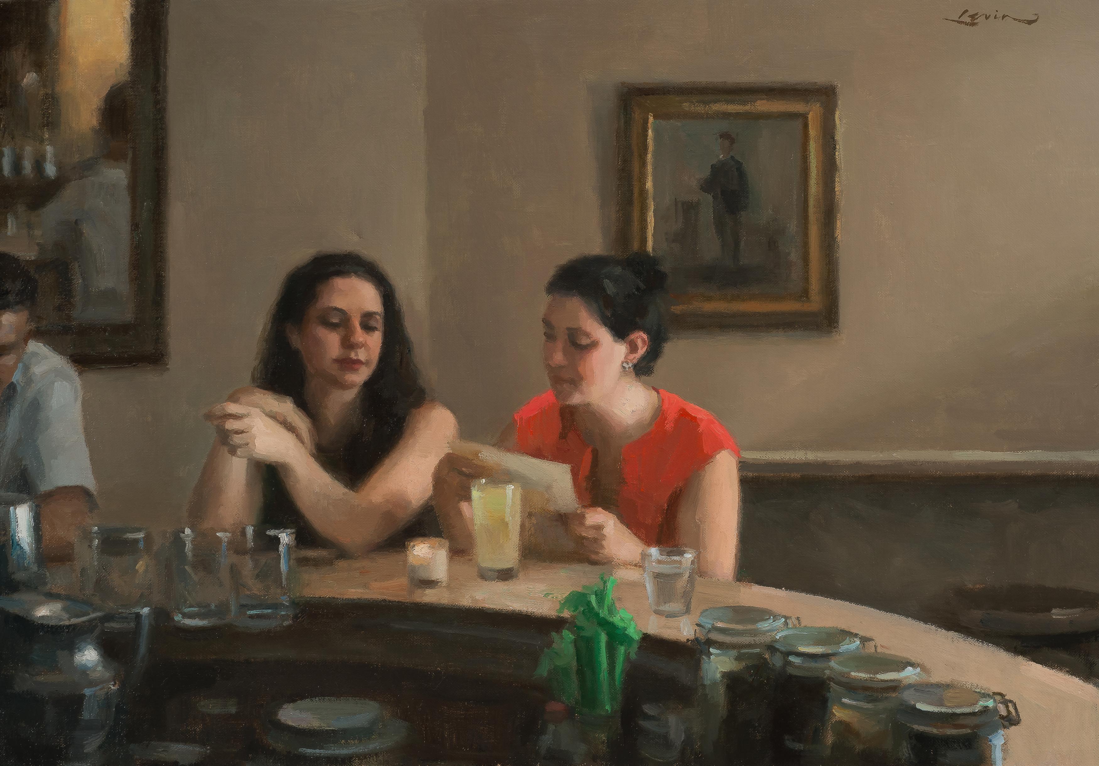 Steven J. Levin Figurative Painting - Two Sisters