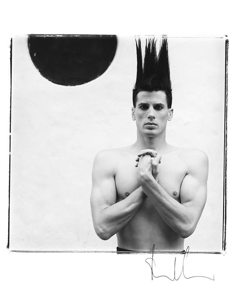Steven Klein Portrait Photograph - Boy with Hair Sticking Up #2