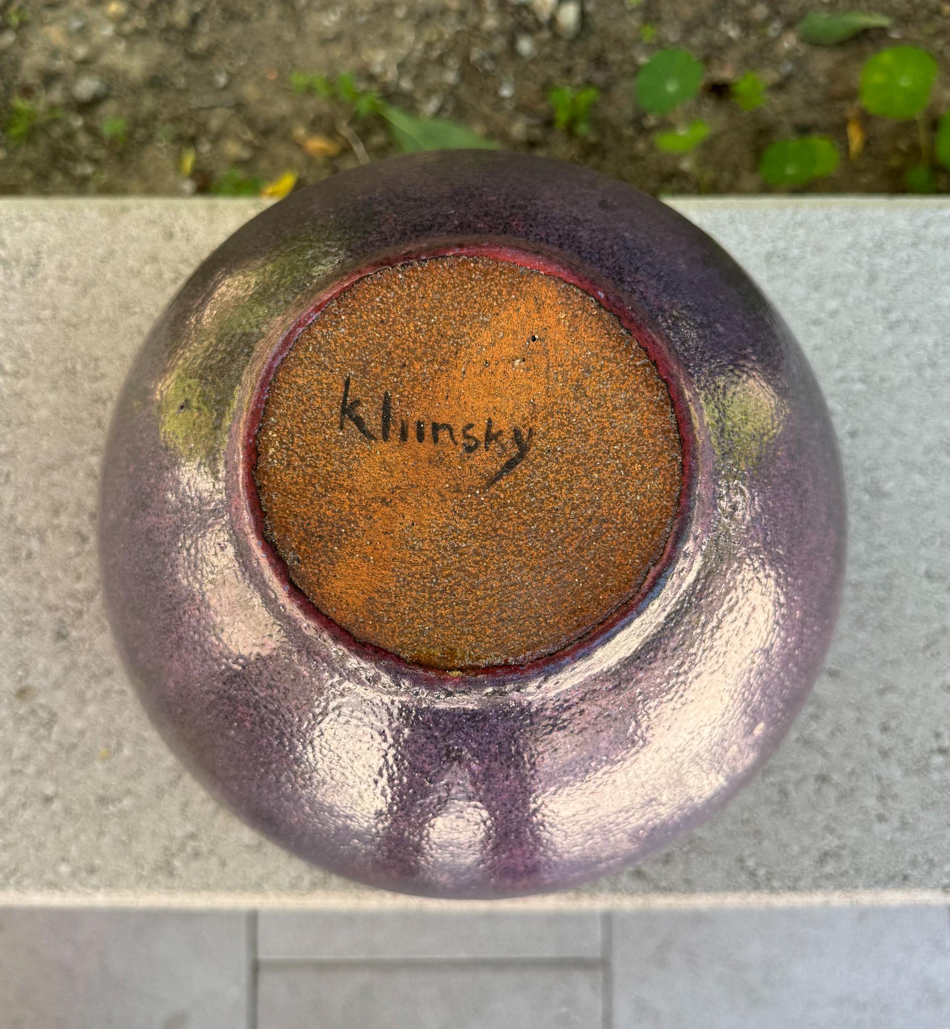 Steven Klinsky Keramik-Vase, 1990er Jahre im Zustand „Gut“ im Angebot in San Juan Capistrano, CA