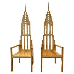 Paire de chaises Chrysler Building de Steven Kokinis