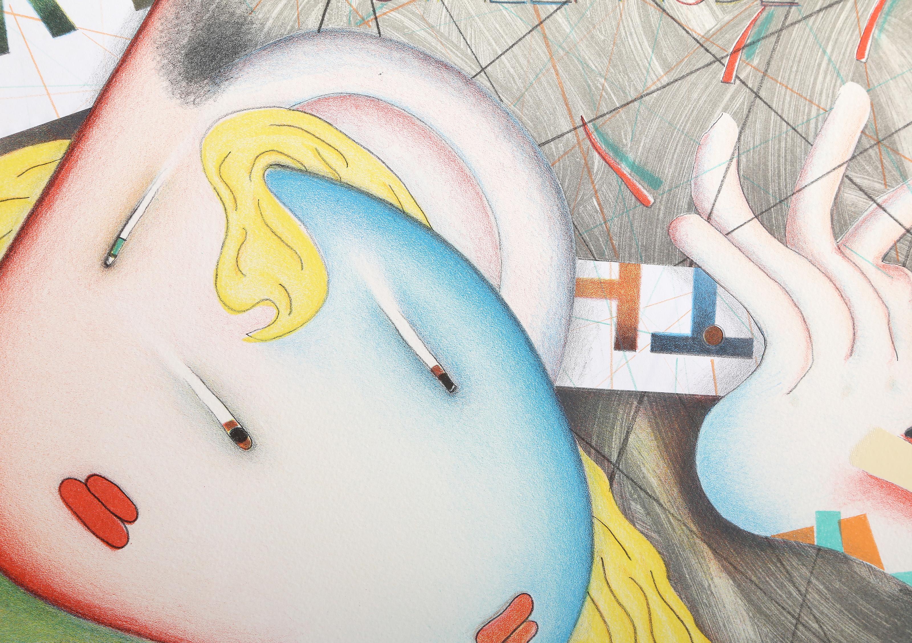 How to Keep Time to Music/Totally Nude, Surrealist Collage by Steven Kramer For Sale 2
