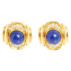 Steven Lagos Boucles d'oreilles interchangeables en or jaune 18 carats et pierres précieuses