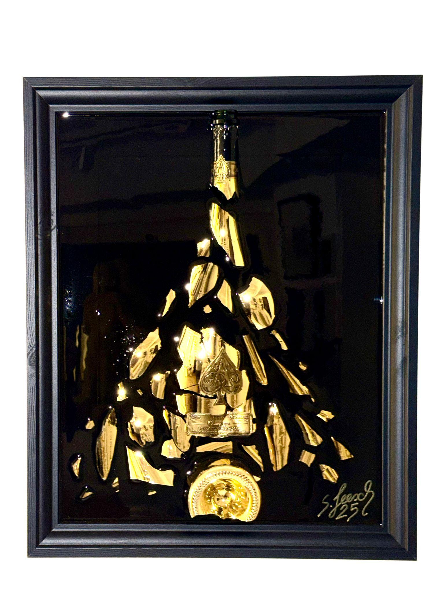 Genie in a Bottle - Mixed Media Art di Steven Leesch