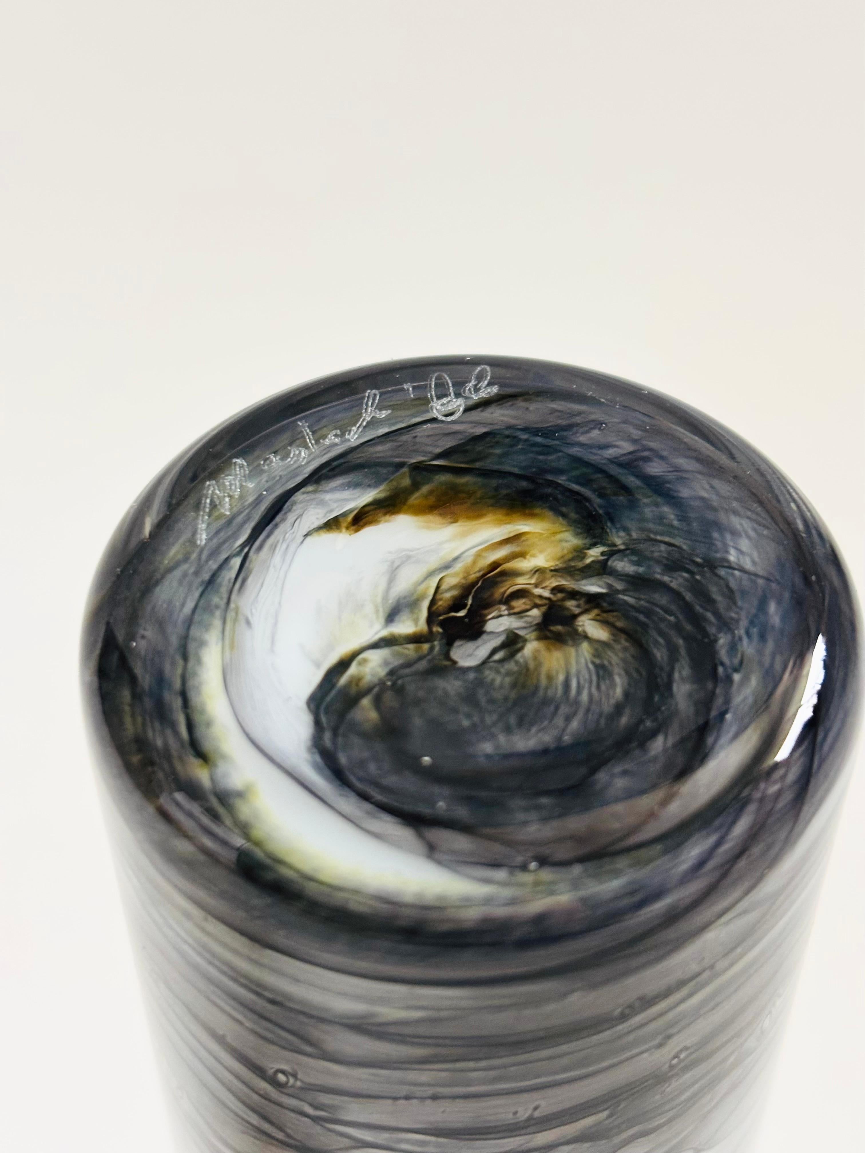 Vaso in vetro artistico Steven Maslach in vendita 1