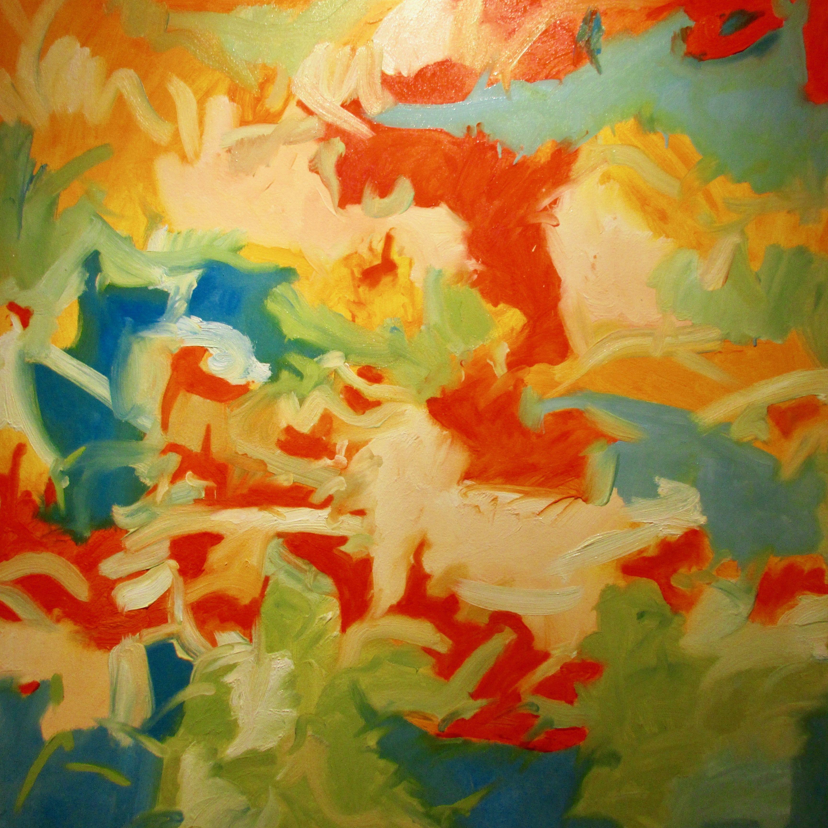 Abstract Painting di Steven Miller - Lungo tutto il percorso, Pittura, Olio su tela
