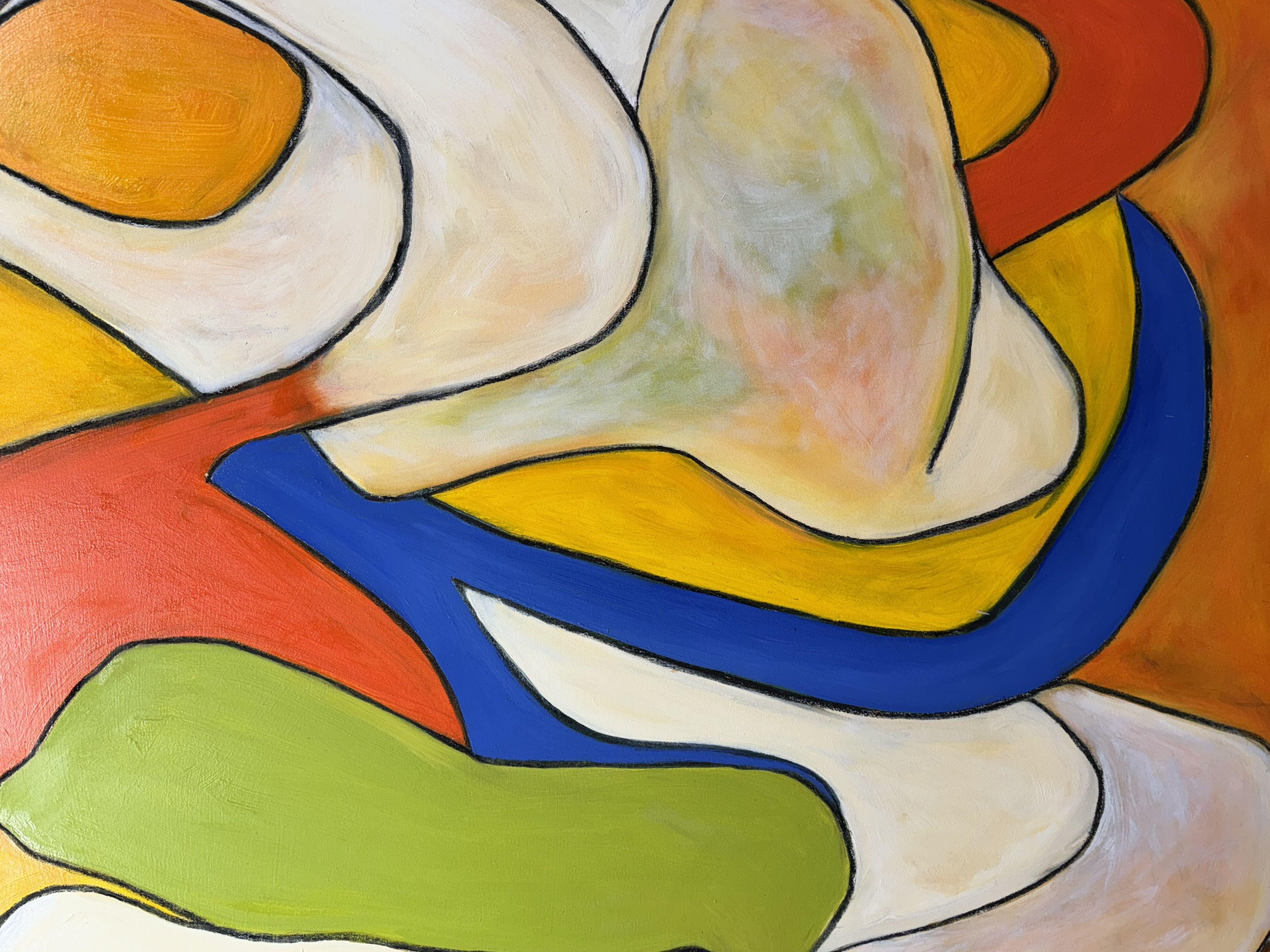 Abstract Painting di Steven Miller - Architetto dell'Universo, Pittura, Olio su tela