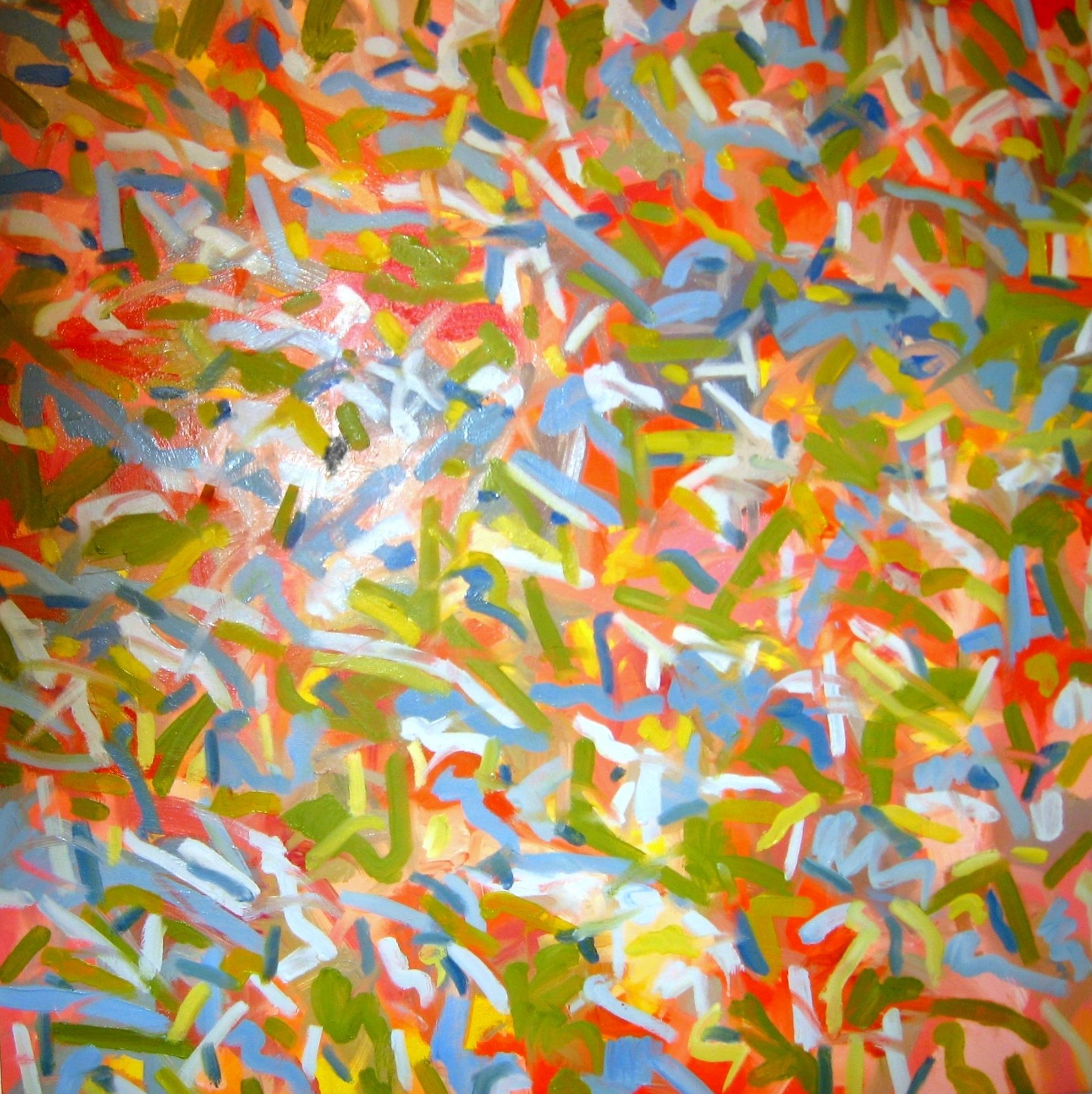 Steven Miller Abstract Painting - Celebrate!, Painting, Oil on Canvas