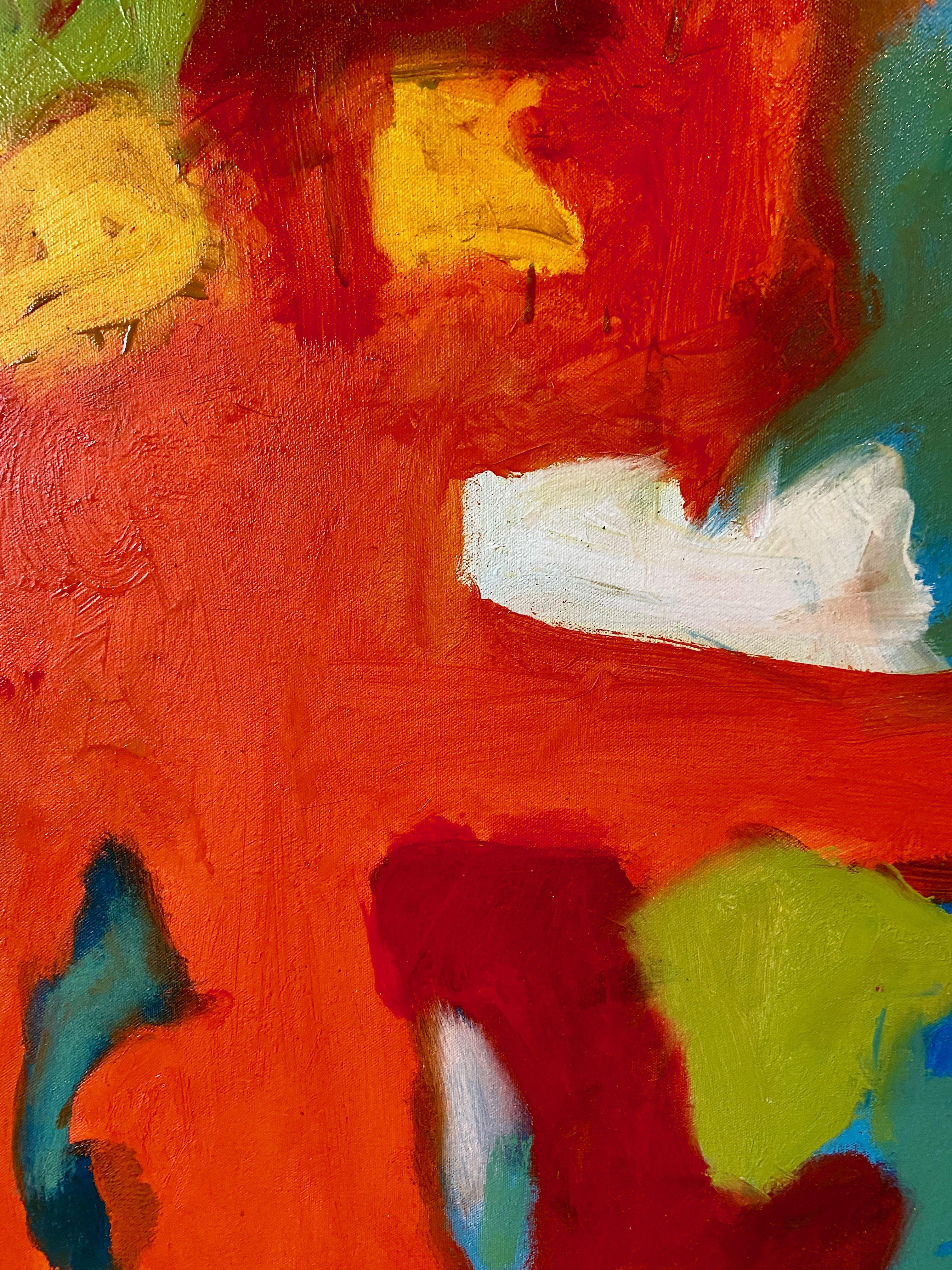 Amore costante, Pittura, Olio su tela - Abstract Painting Marrone di Steven Miller