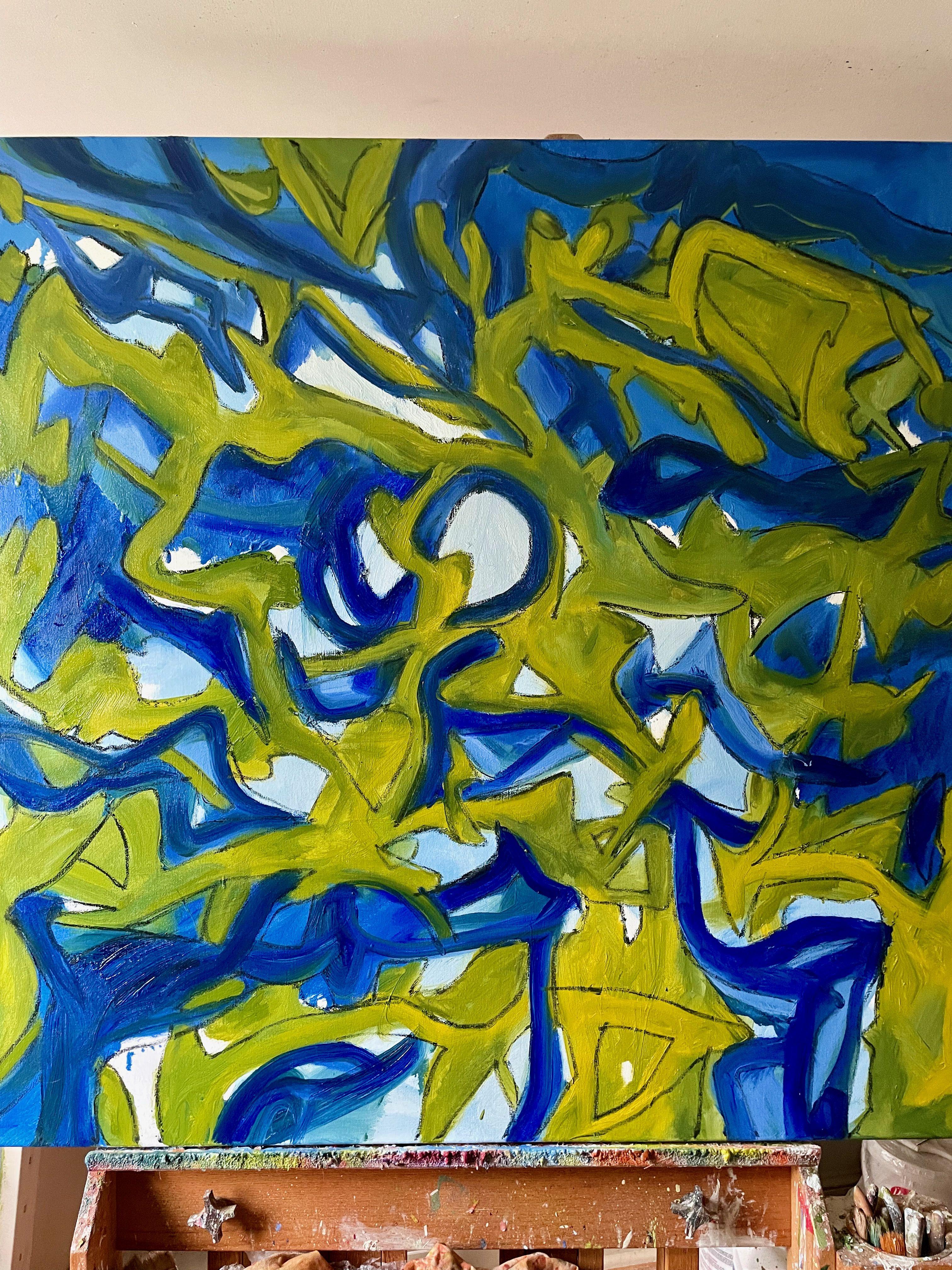 Counting Backwards, Painting, Oil on Canvas For Sale 2