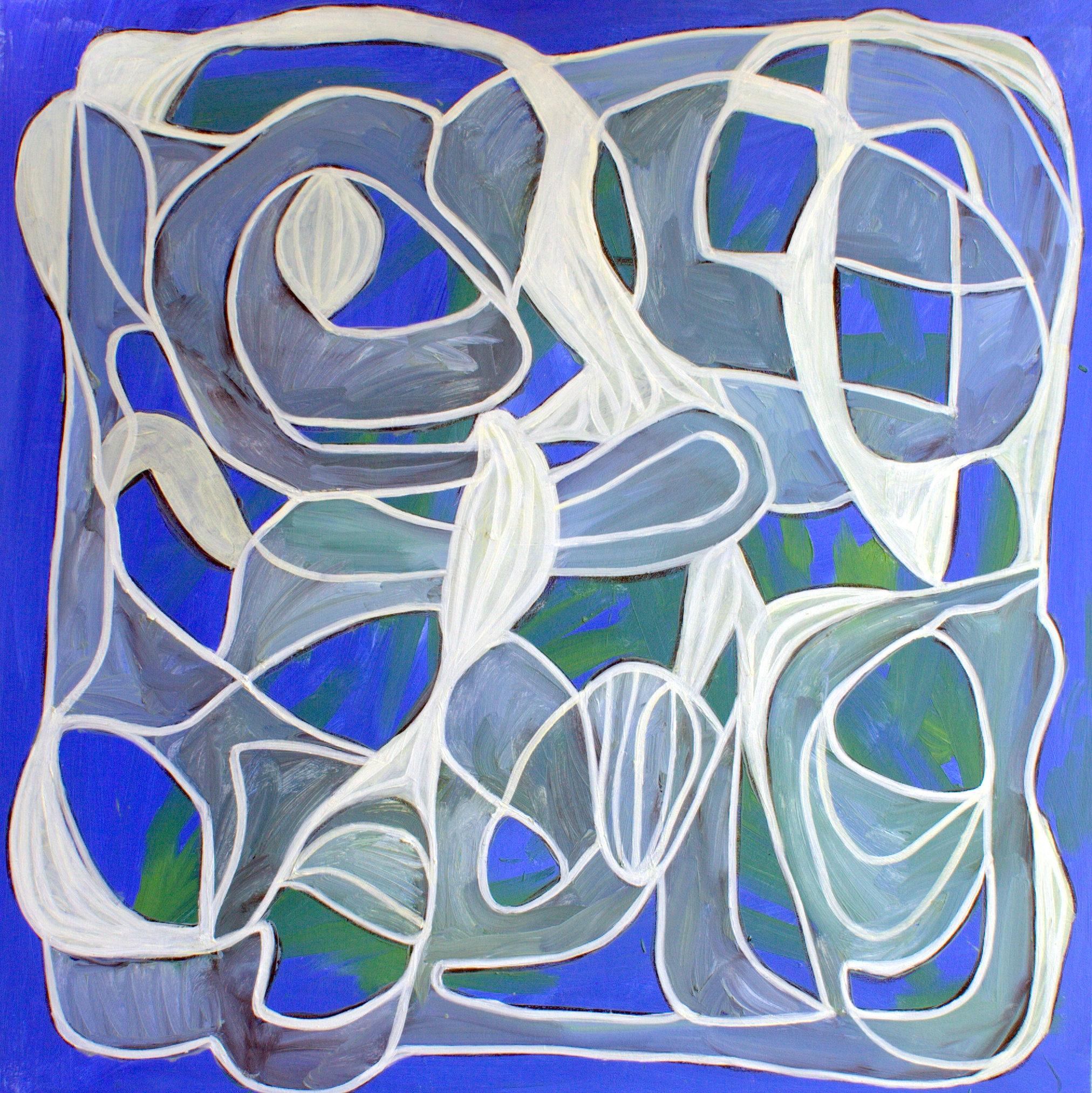 Abstract Painting Steven Miller - Montre - Coquillages de mer, peinture, huile sur toile