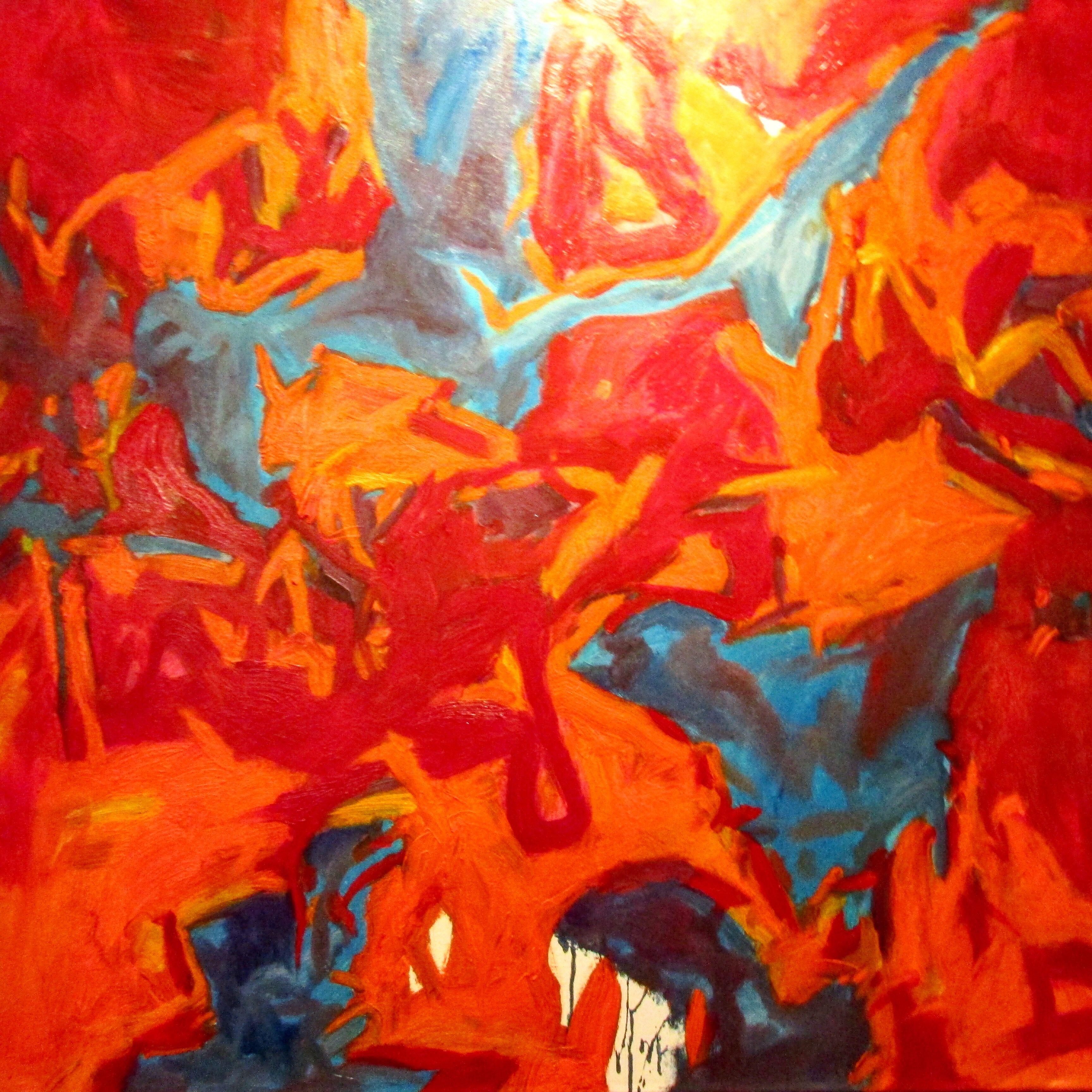 Per sempre adesso, Pittura, Olio su tela - Painting di Steven Miller
