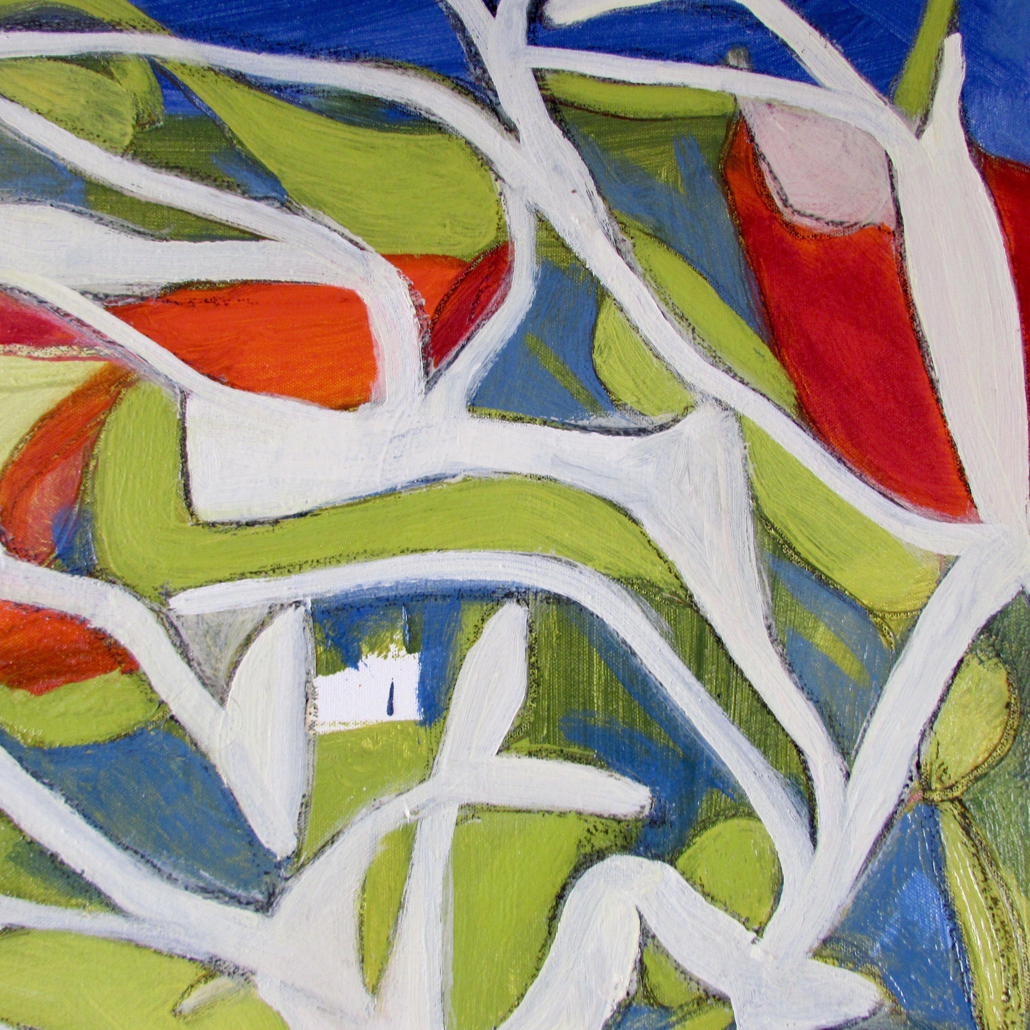 El jardín de las delicias, Pintura, Óleo sobre lienzo - Painting Contemporáneo de Steven Miller