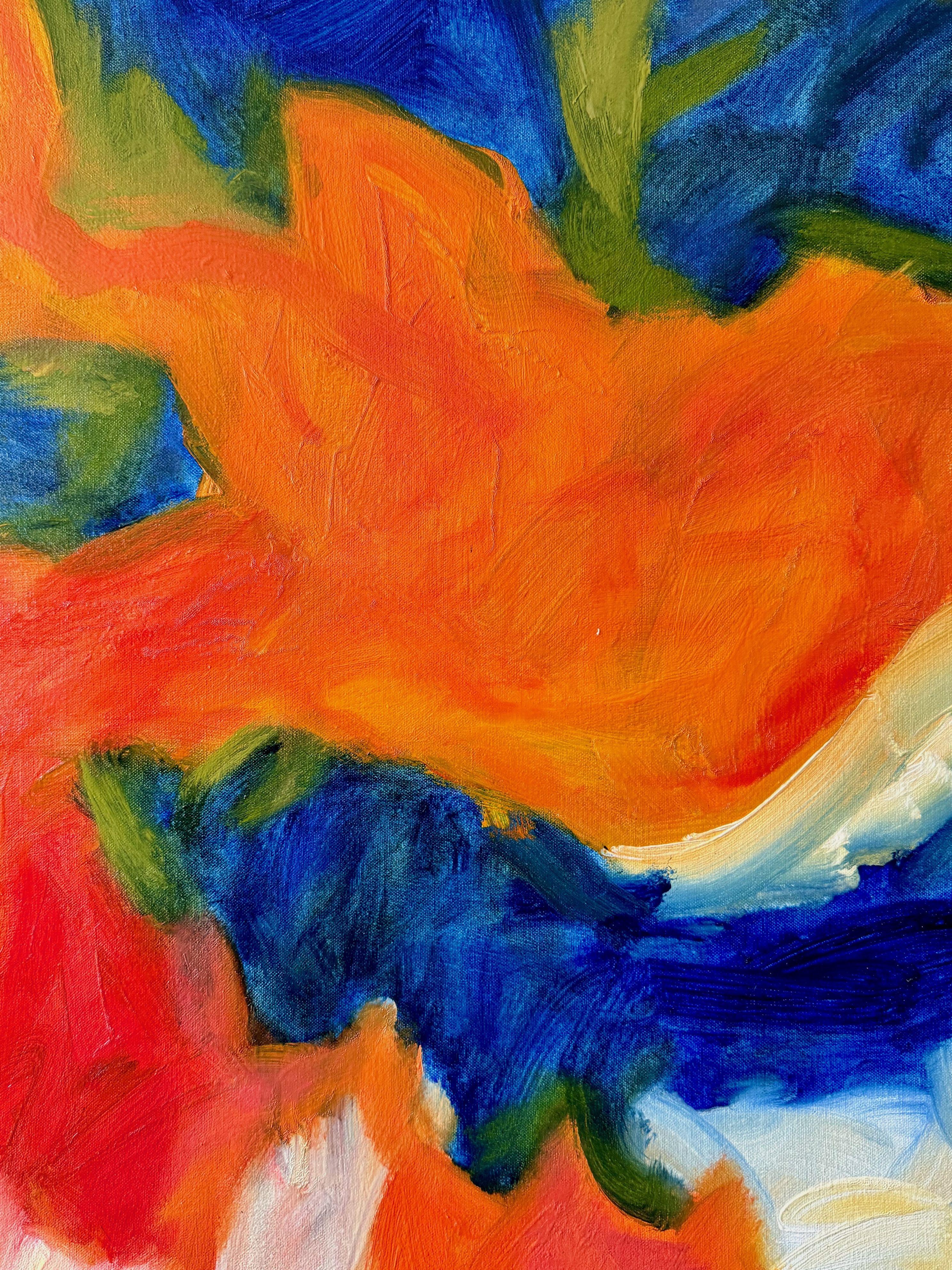 Negli abissi, Pittura, Olio su tela - Painting di Steven Miller