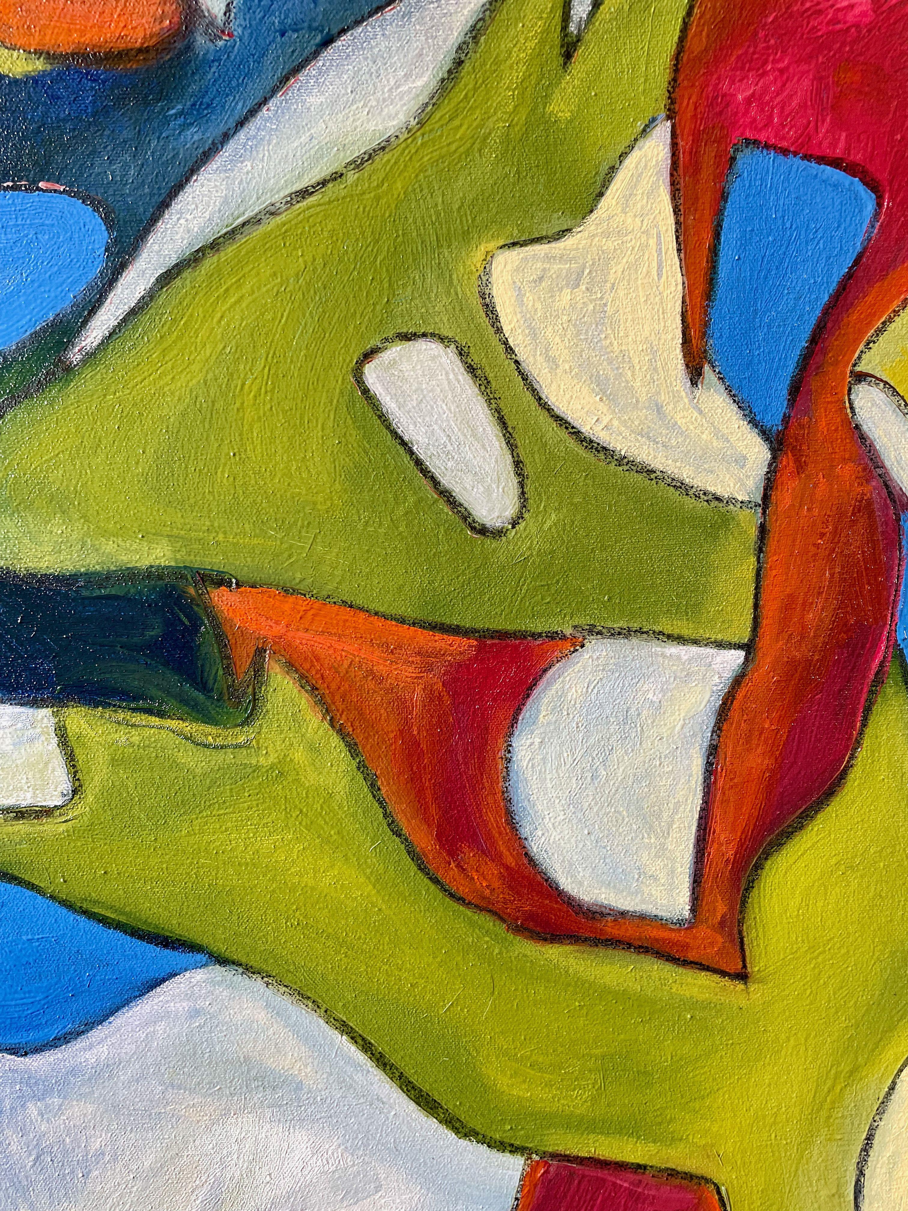 Pittura, Olio su tela, Pittura, Olio su tela, Olio su tela - Painting Contemporaneo di Steven Miller