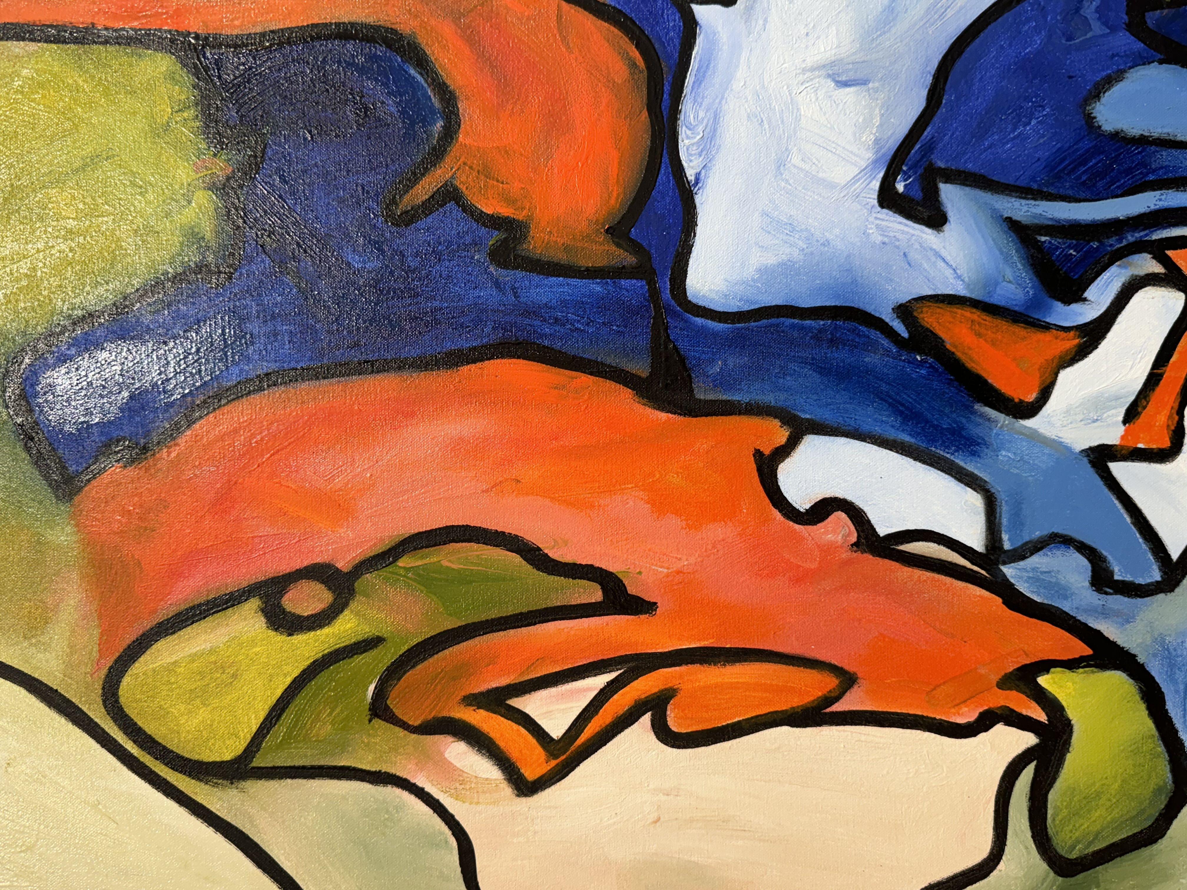 Just Us Two, Painting, Oil on Canvas For Sale 1
