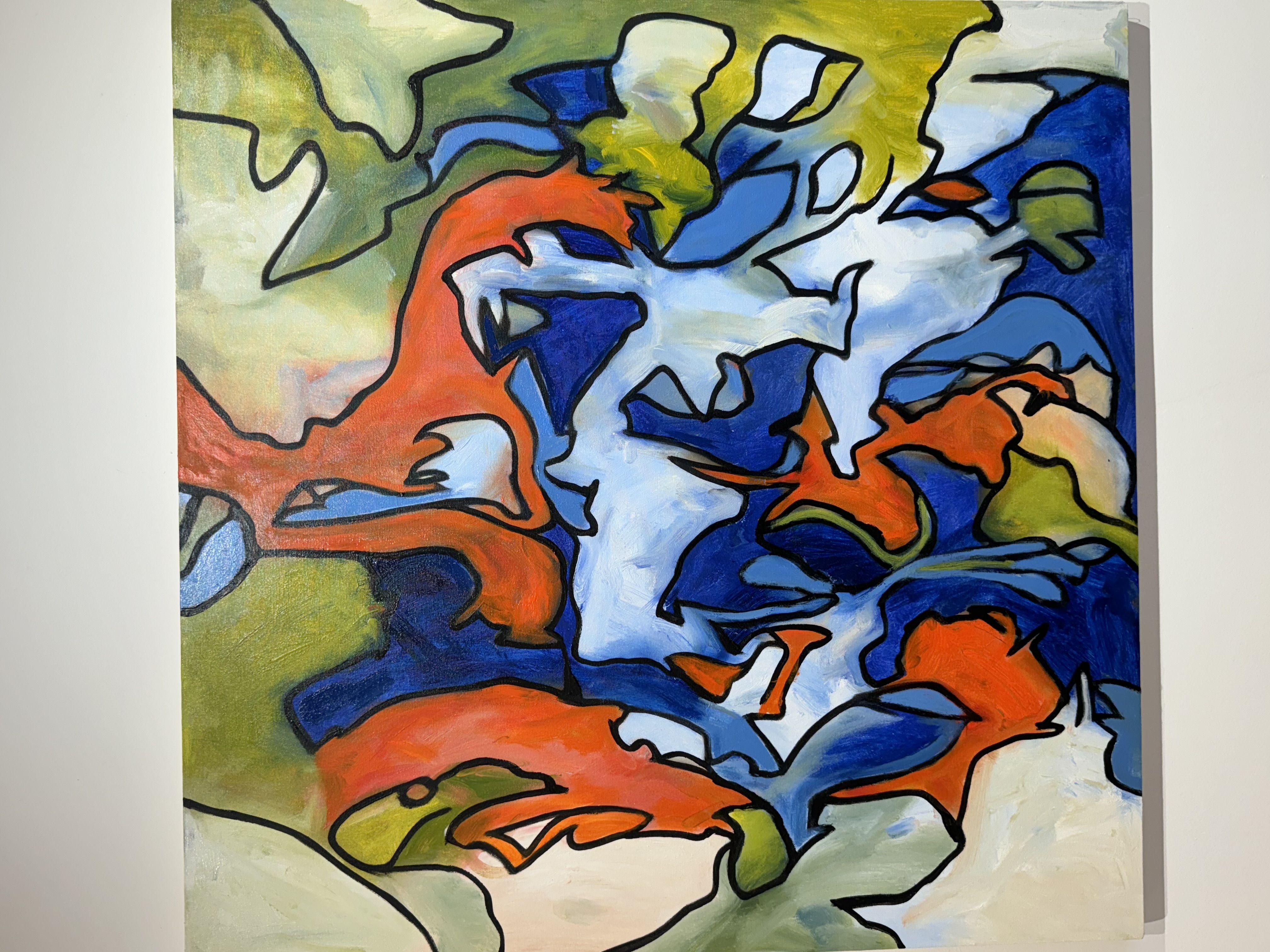 Just Us Two, Painting, Oil on Canvas For Sale 4