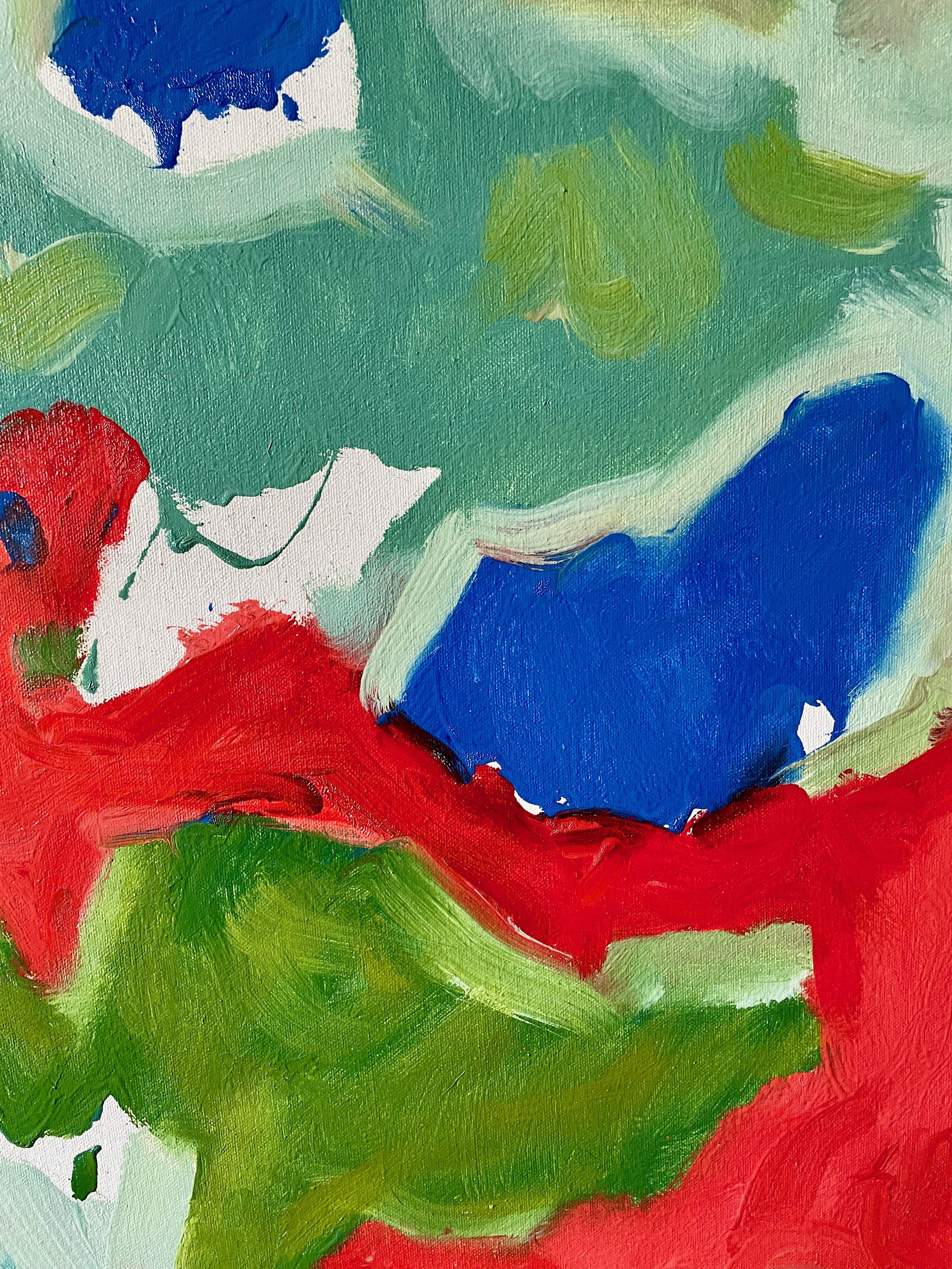Vedetta, Pittura, Olio su tela - Abstract Painting Grigio di Steven Miller