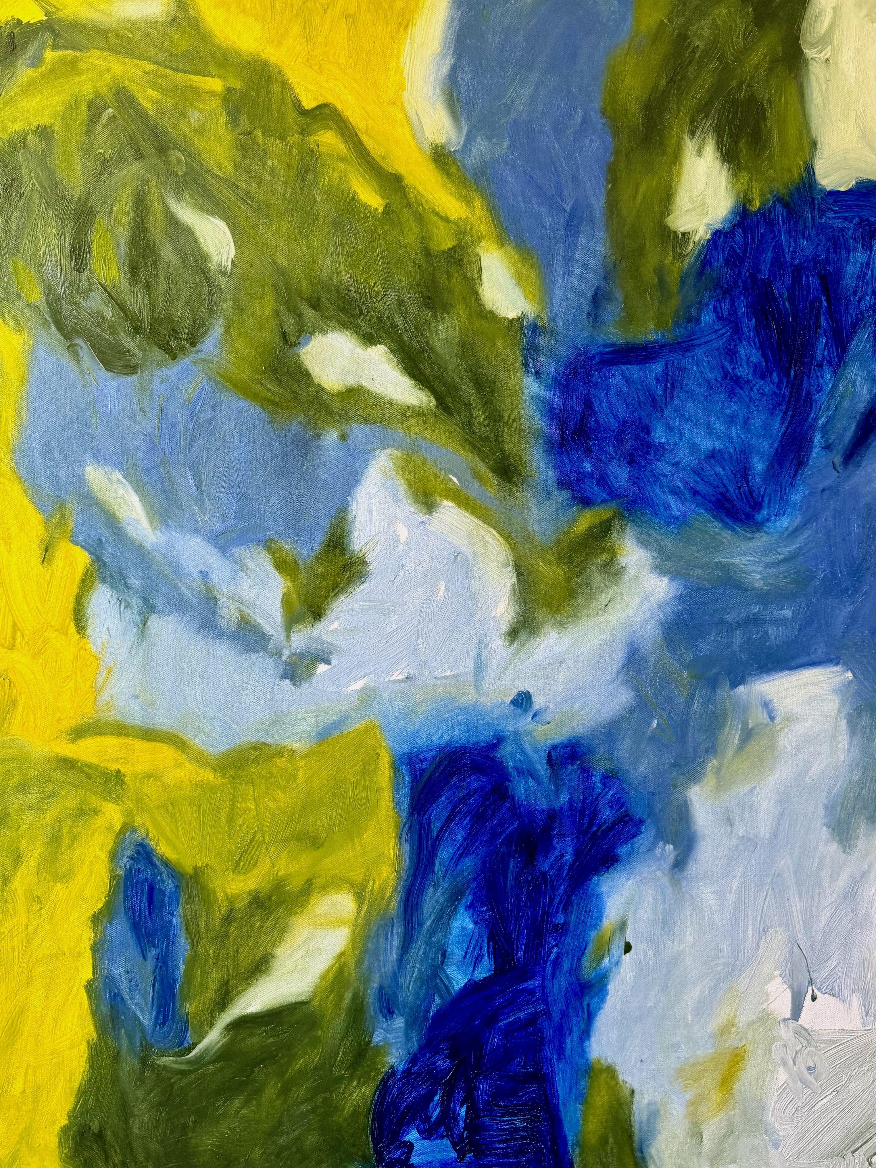 Non egocentrico, Pittura, Olio su tela - Painting di Steven Miller
