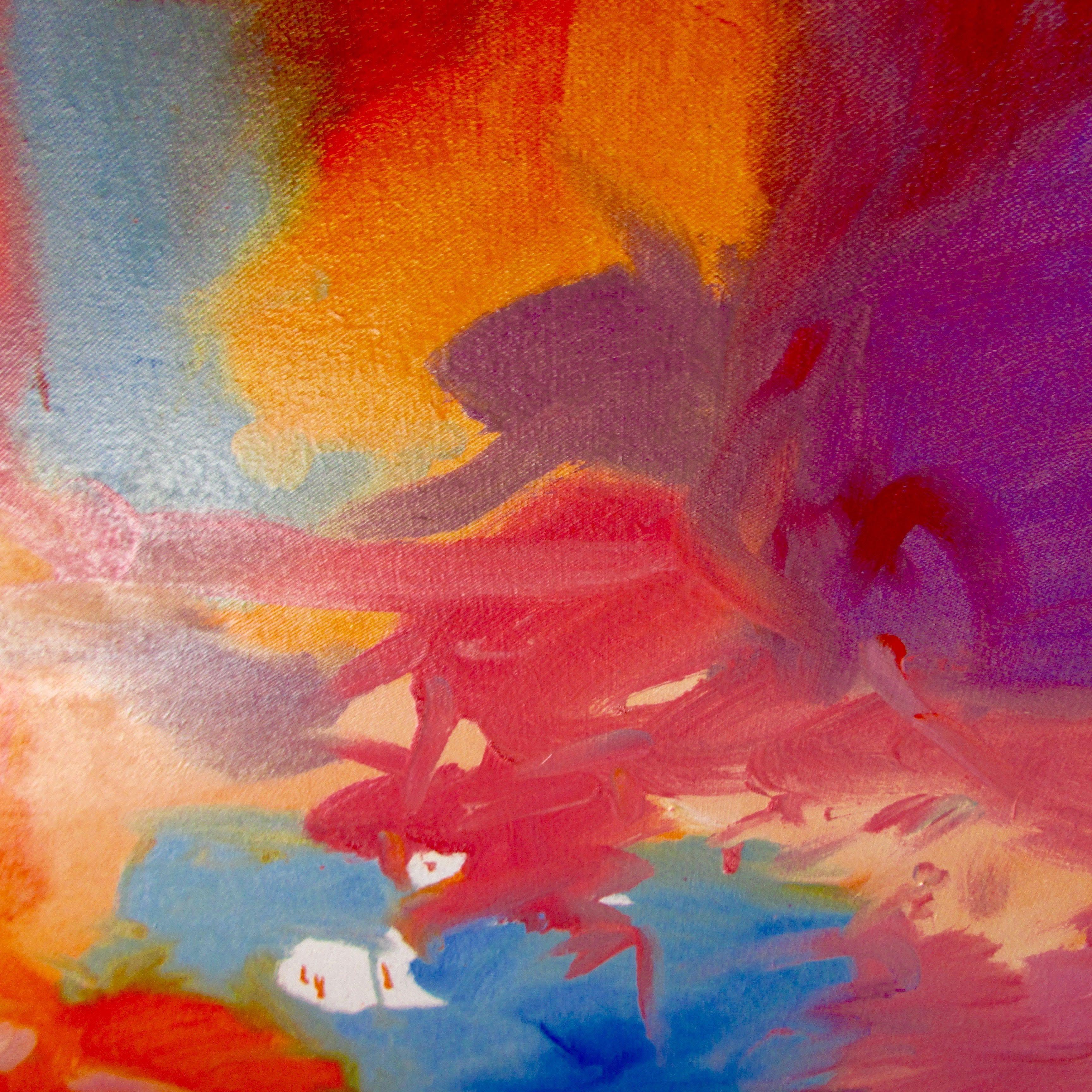 Non la tempesta, Pittura, Olio su tela - Painting di Steven Miller