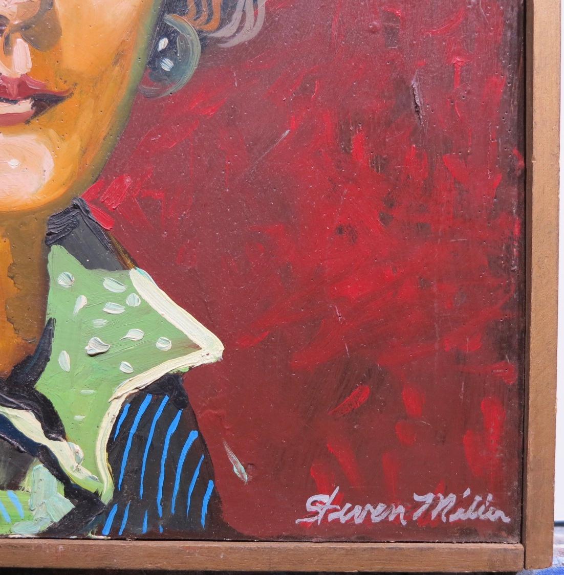 Portrait of a Woman - Contemporary Painting by Steven Miller