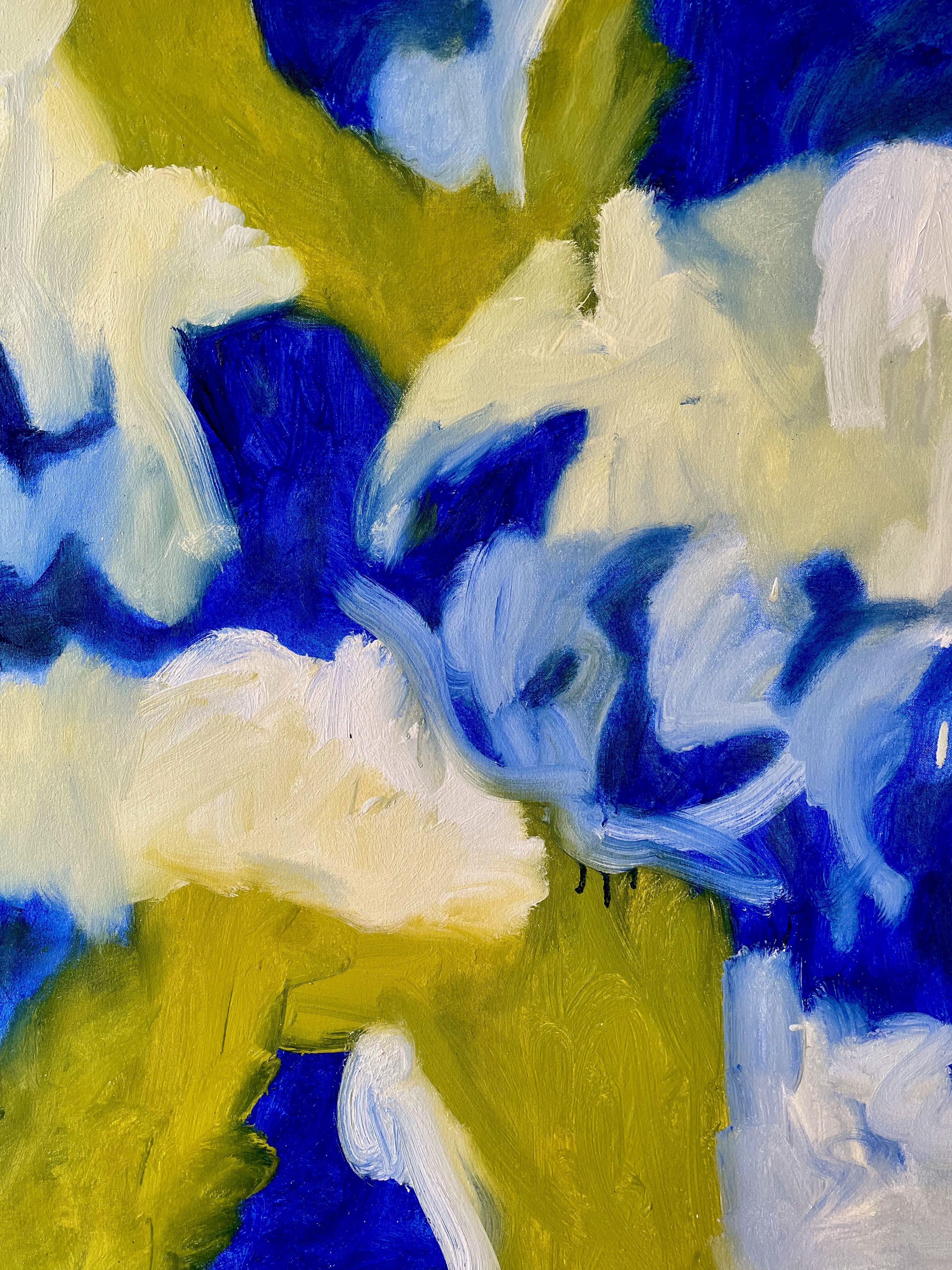 Peinture - « Running With The Wind », huile sur toile - Painting de Steven Miller