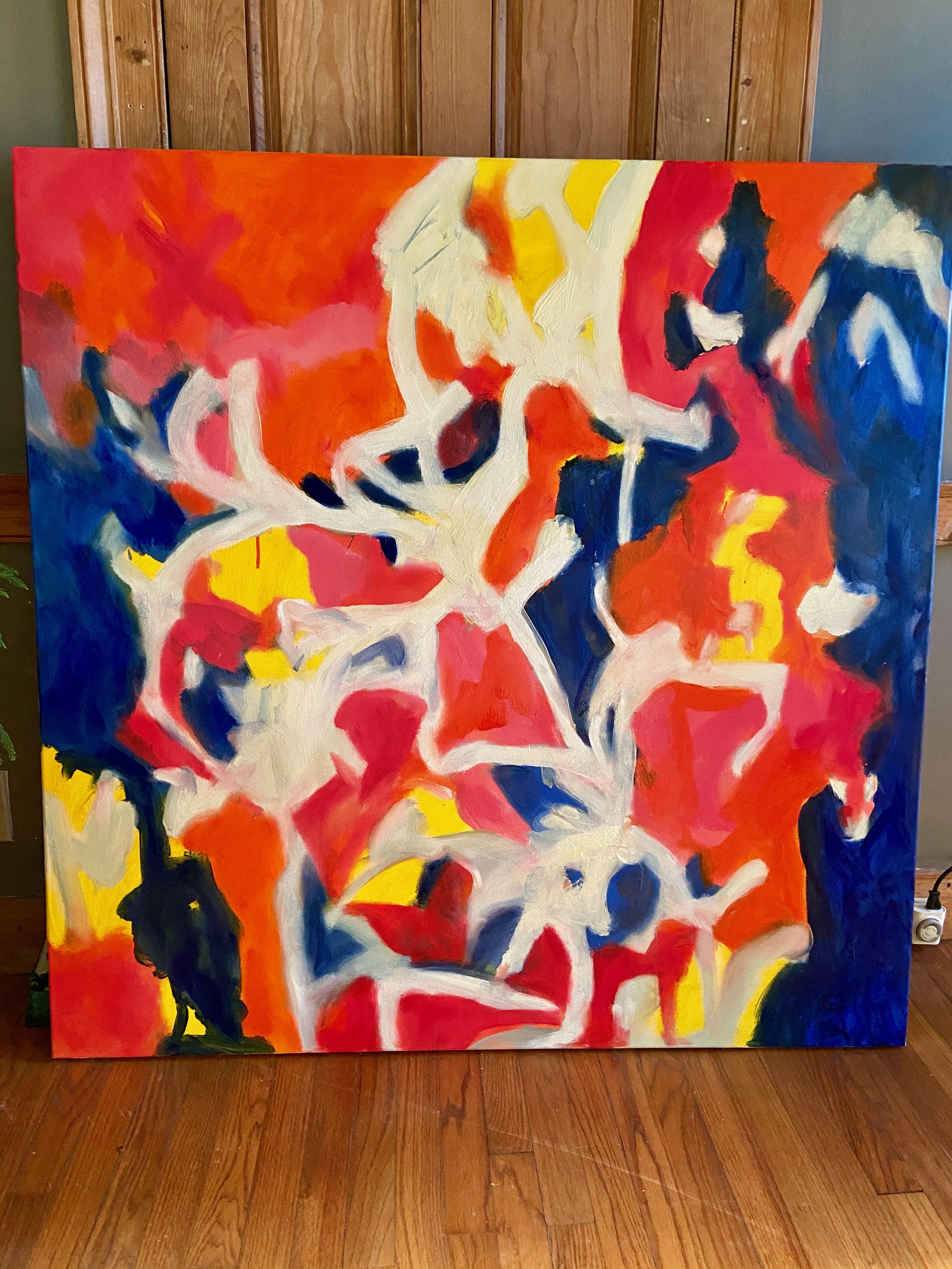 Flash al tramonto, Pittura, Olio su tela in vendita 2