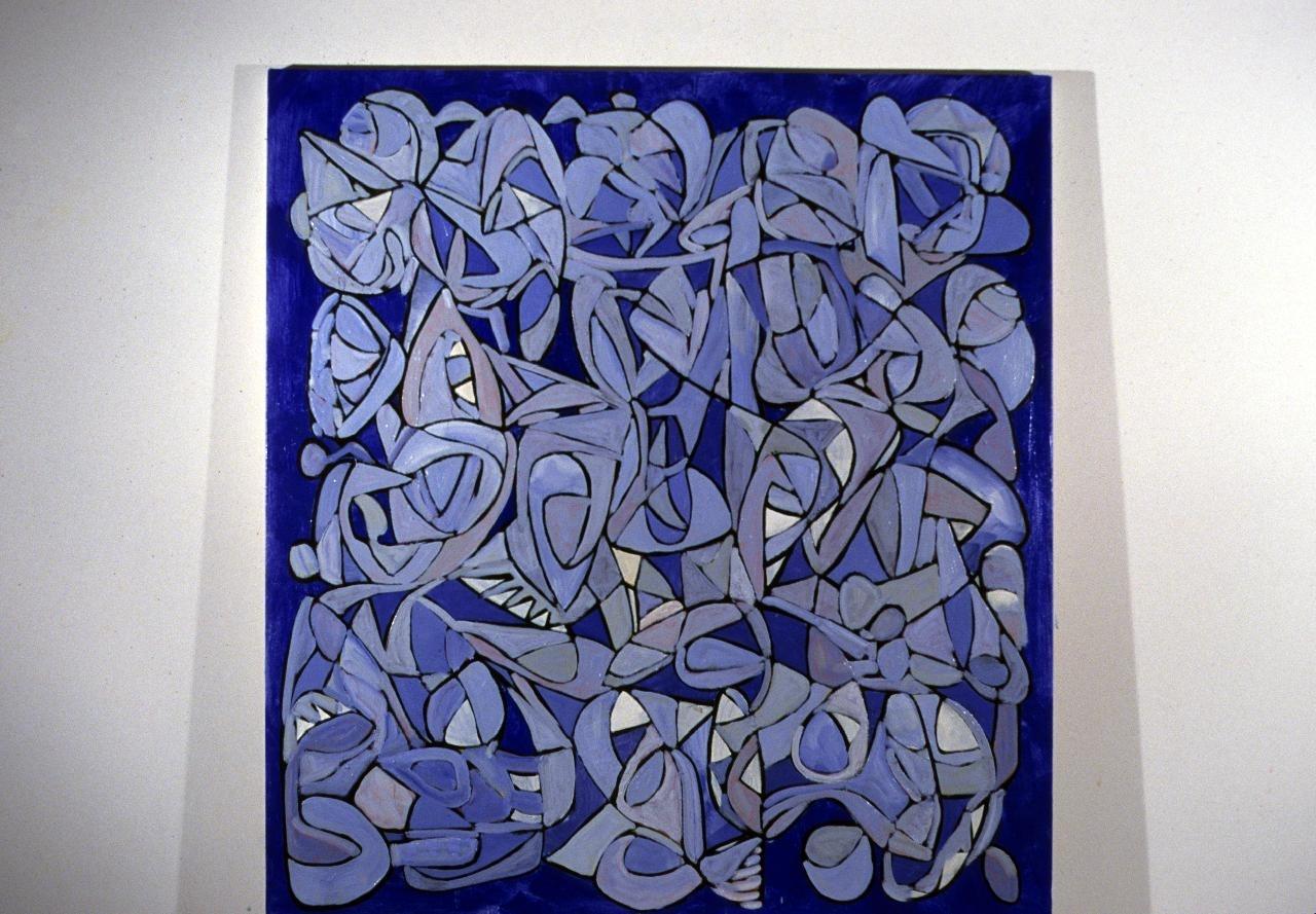 L'enigma, Pittura, Olio su tela - Painting di Steven Miller