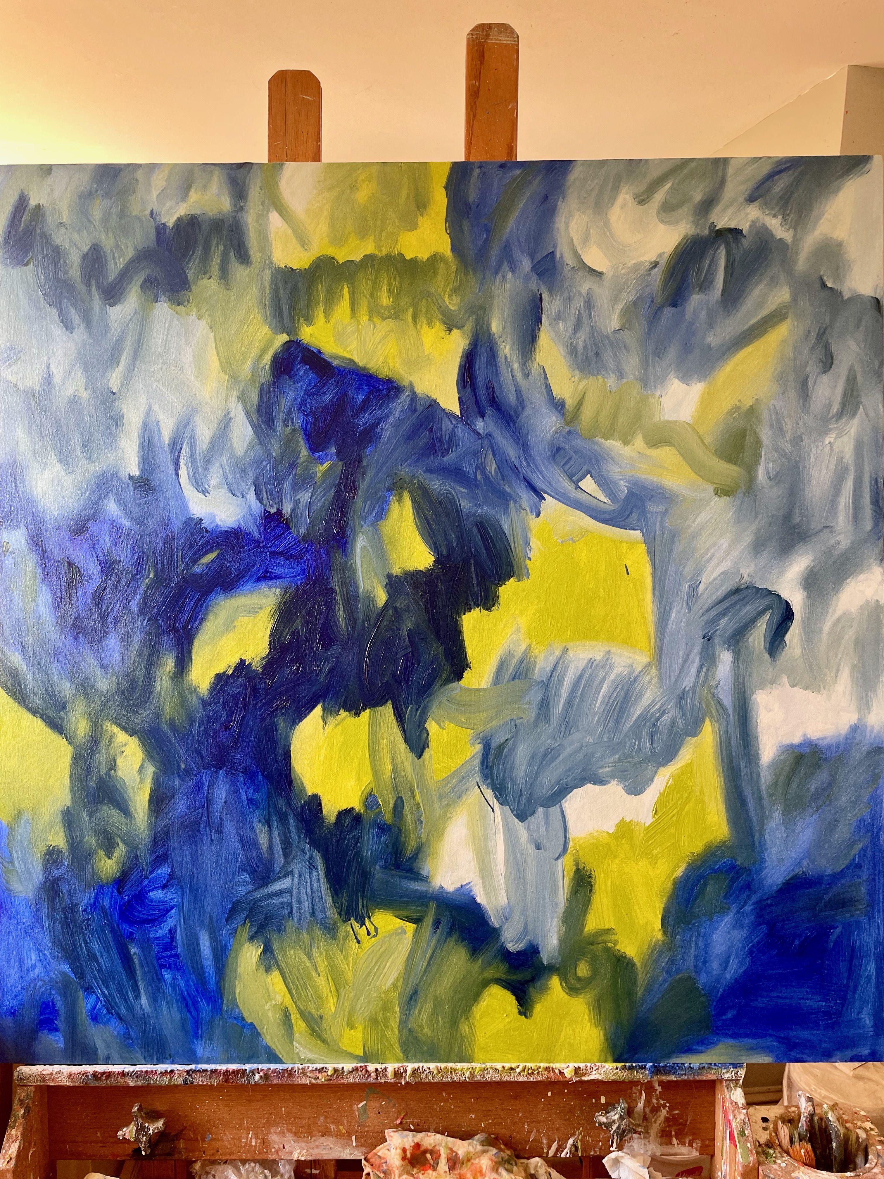 Il flusso, Pittura, Olio su tela in vendita 2