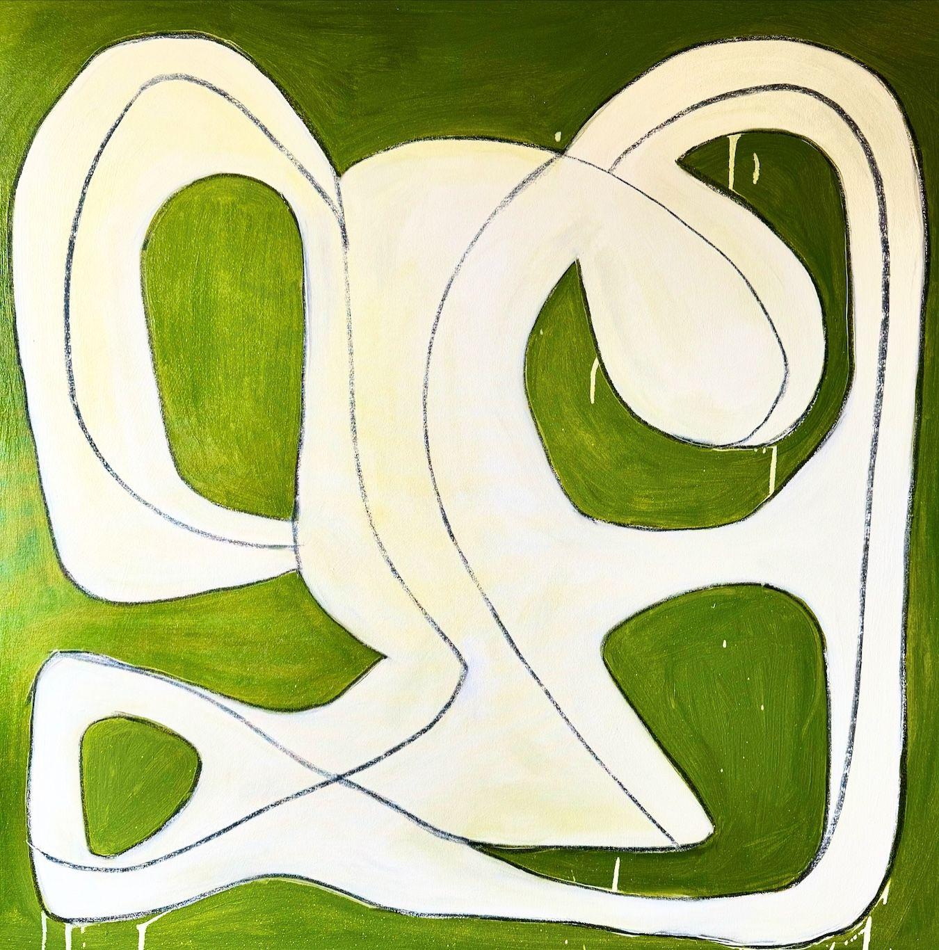 The Green Equation 1, Gemälde, Öl auf Leinwand im Angebot 2