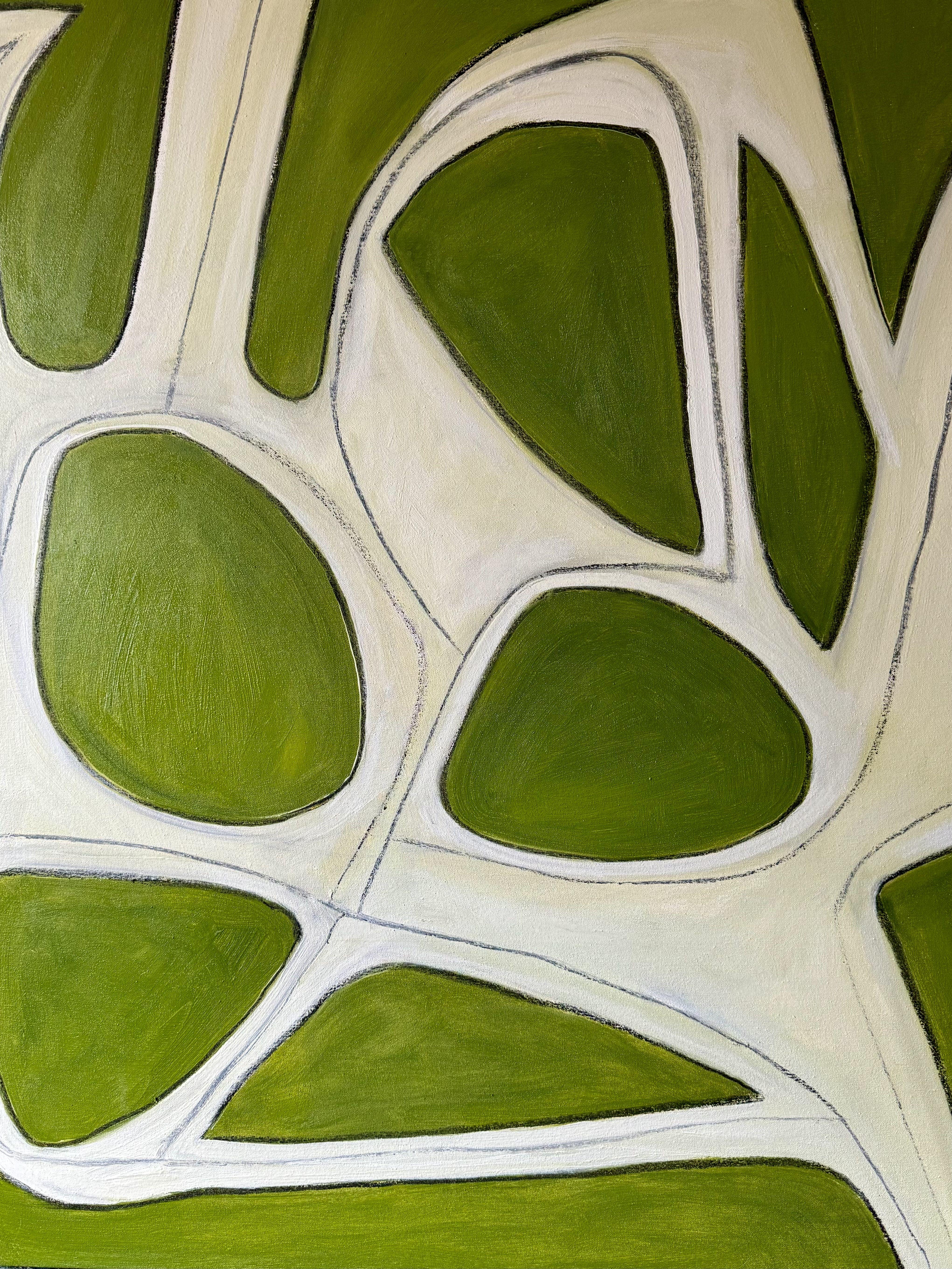 The Green Equation 2, Gemälde, Öl auf Leinwand – Painting von Steven Miller