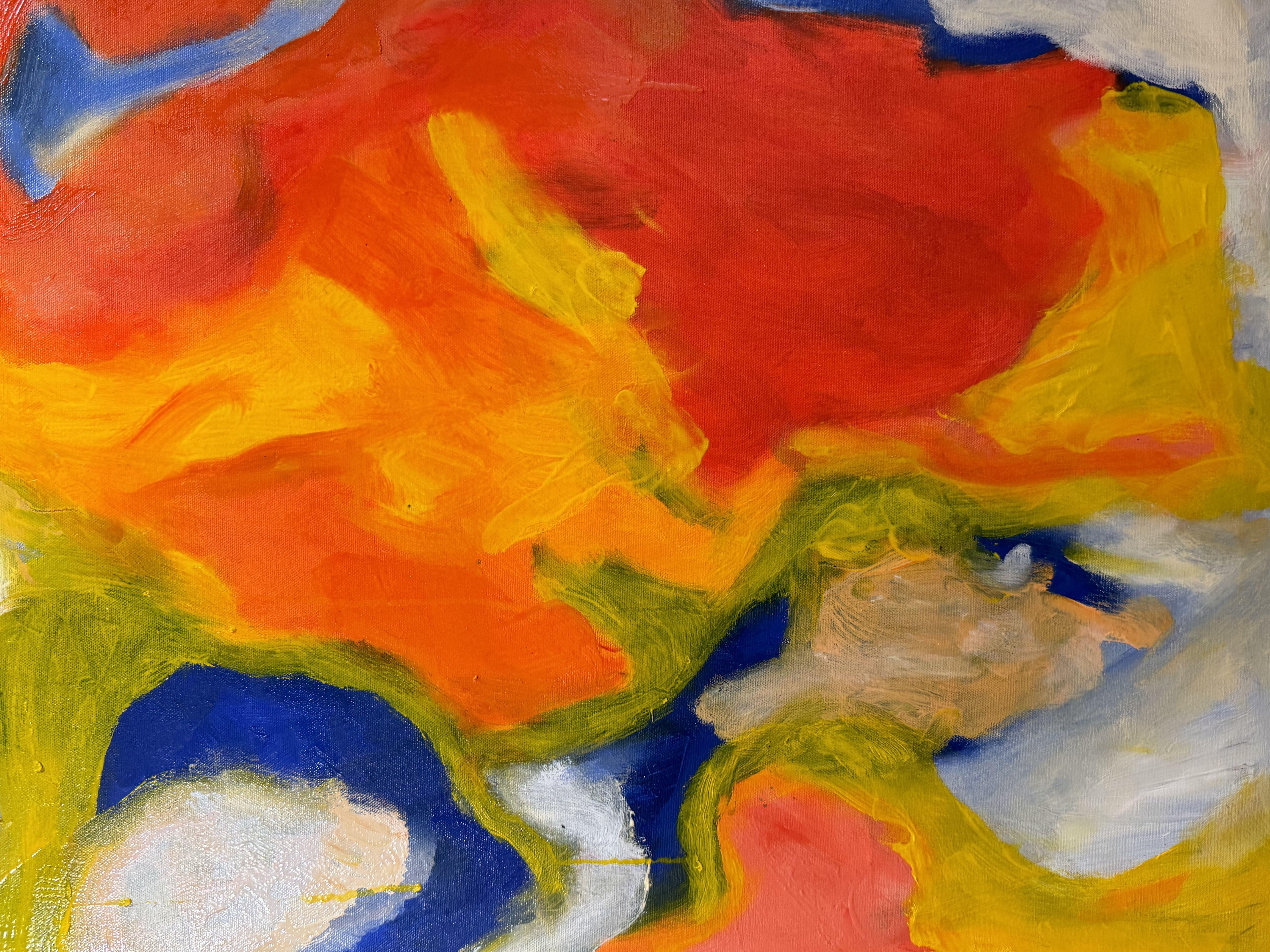 L'ora magica, Pittura, Olio su tela - Painting Astratto di Steven Miller